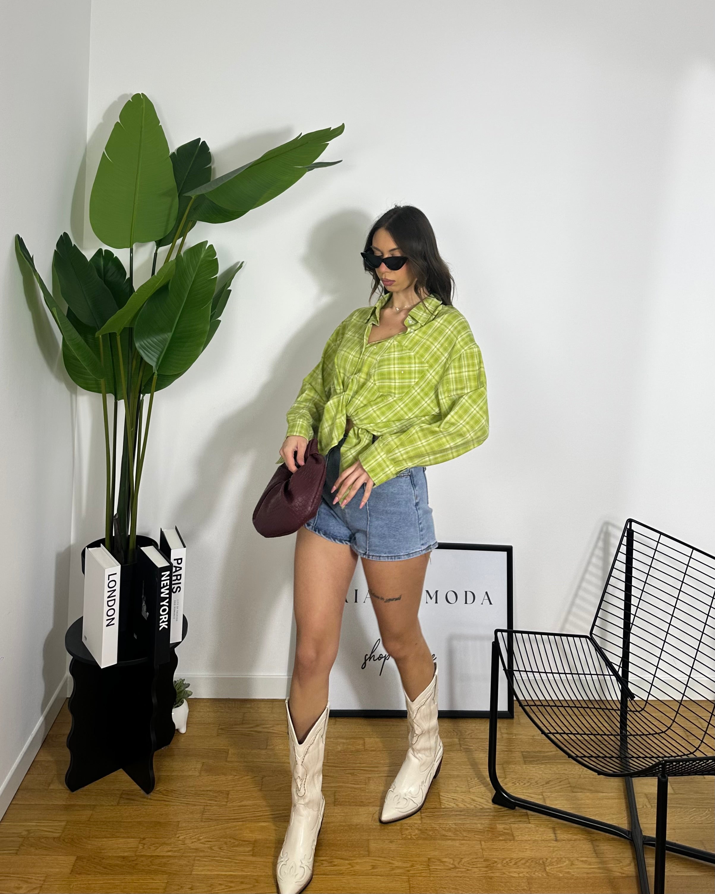 Camicia Oversize Green