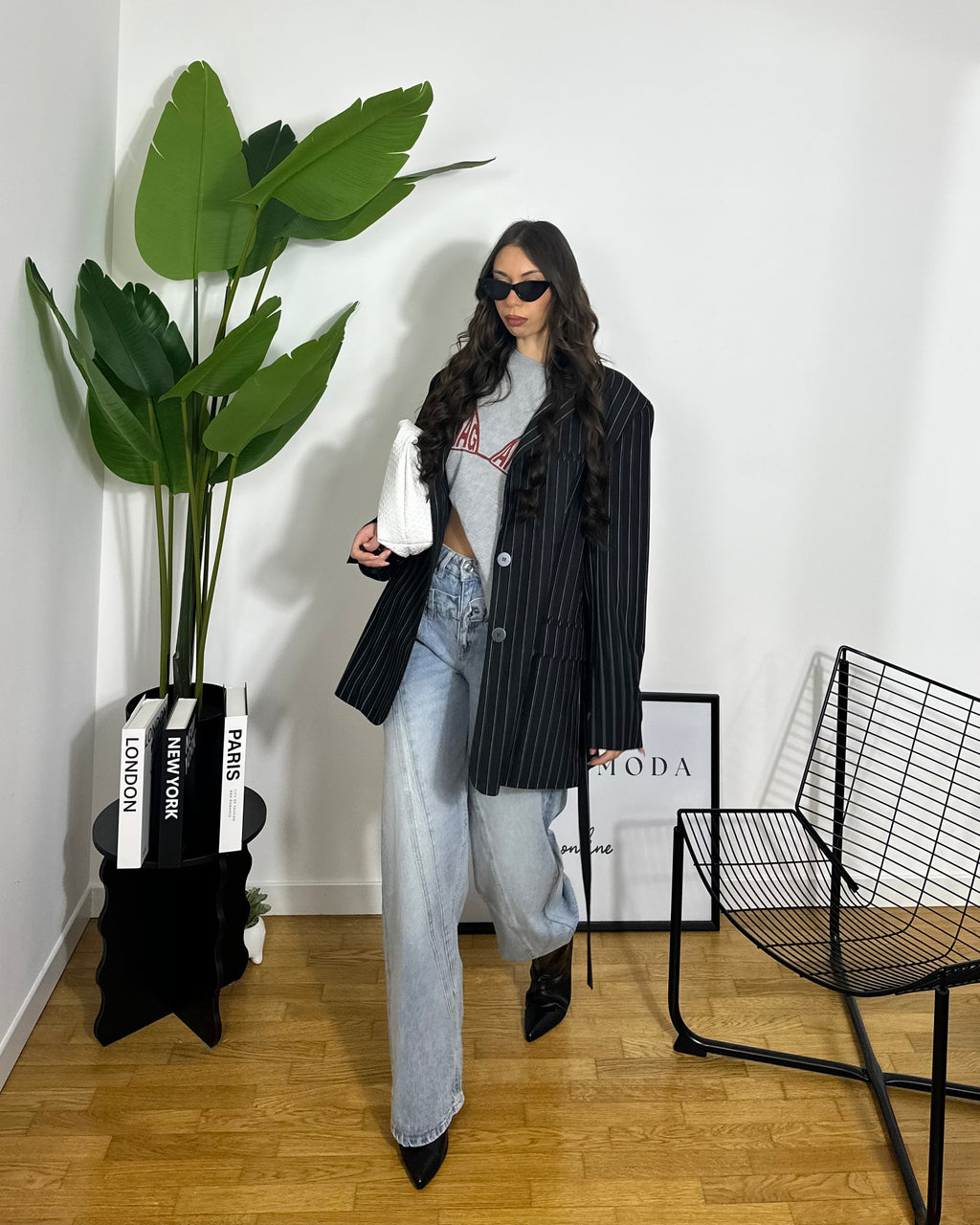 Blazer Over Black By Lumina