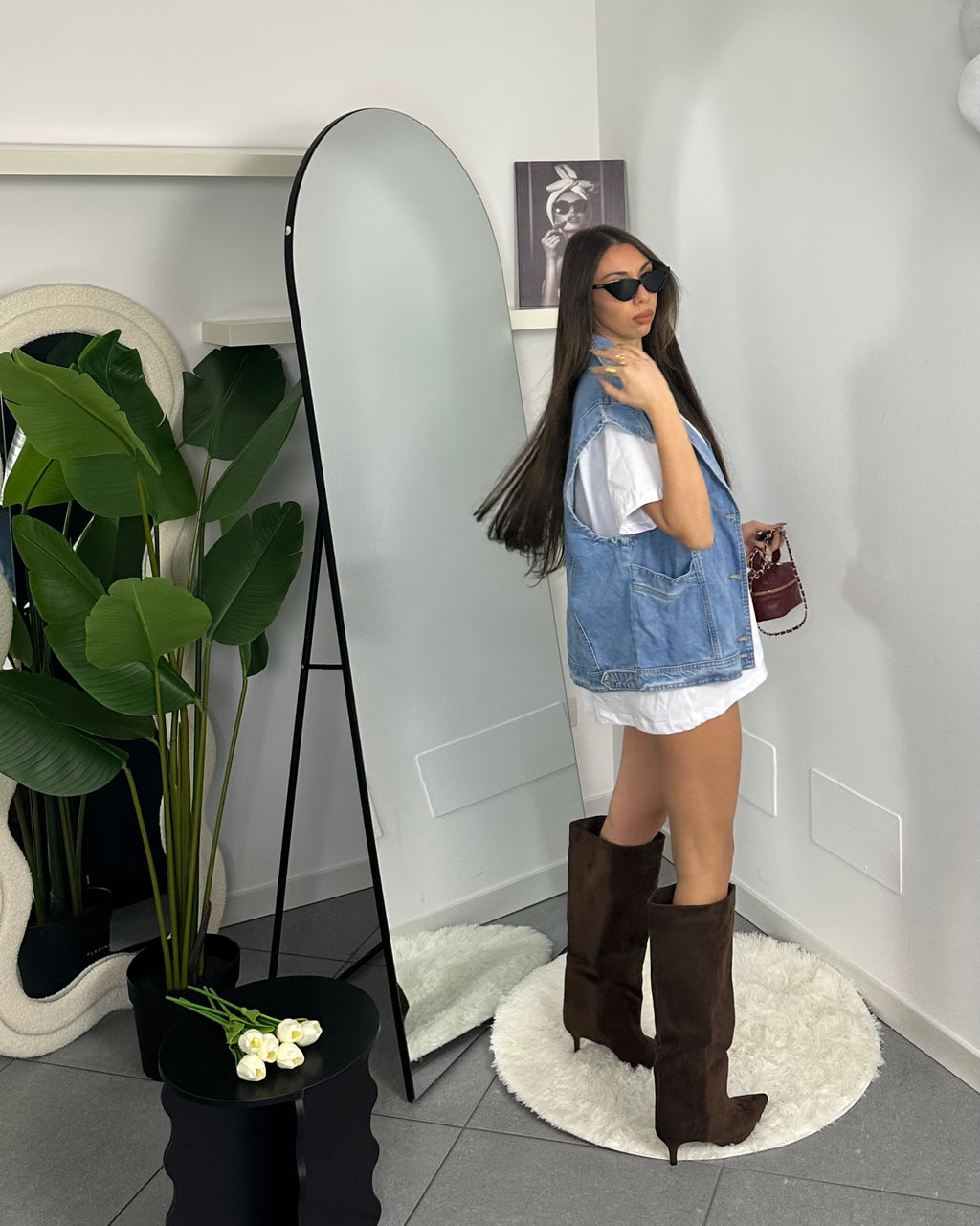 Gilet Giacca Oversize Denim