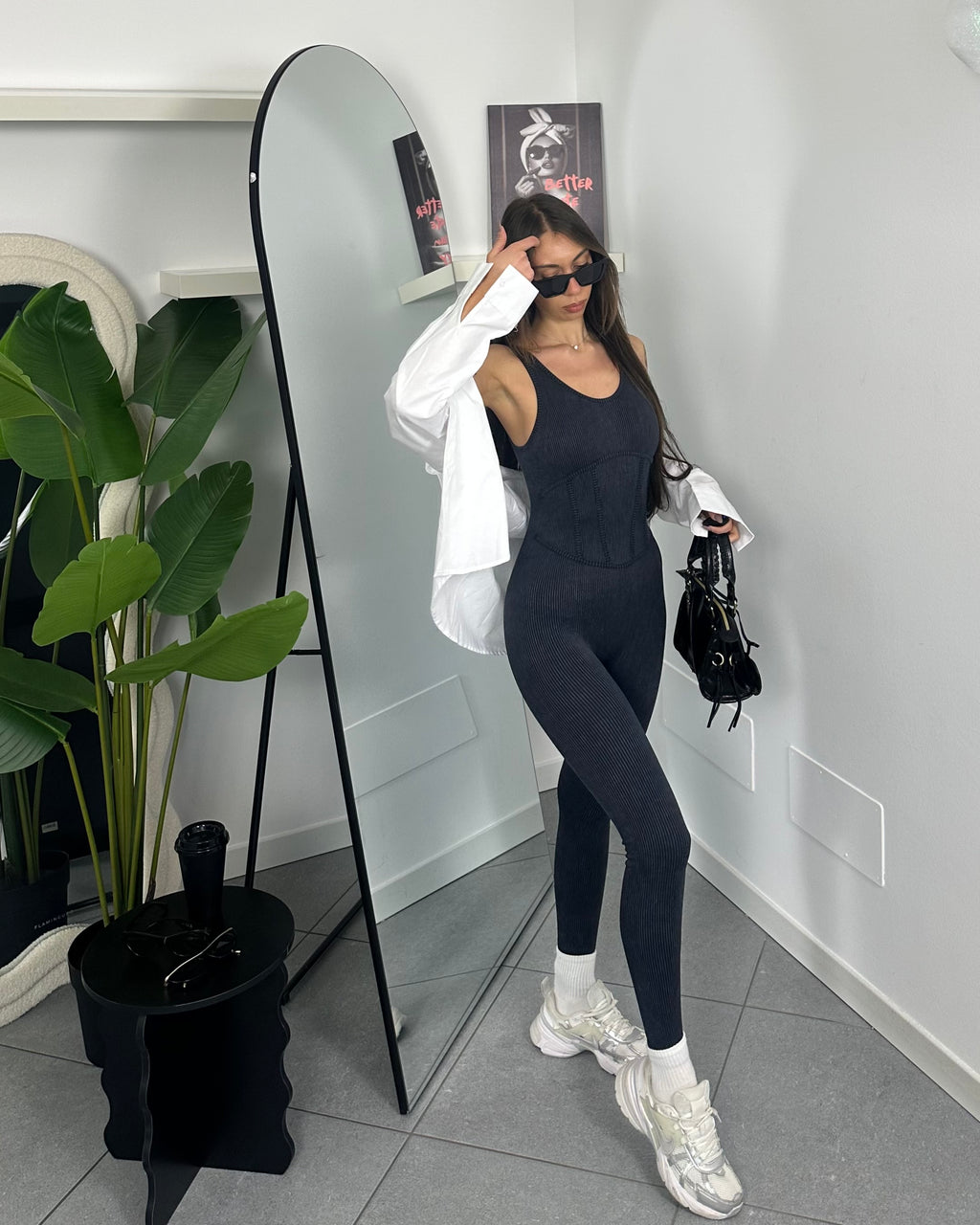 Jumpsuit Bustino Grey