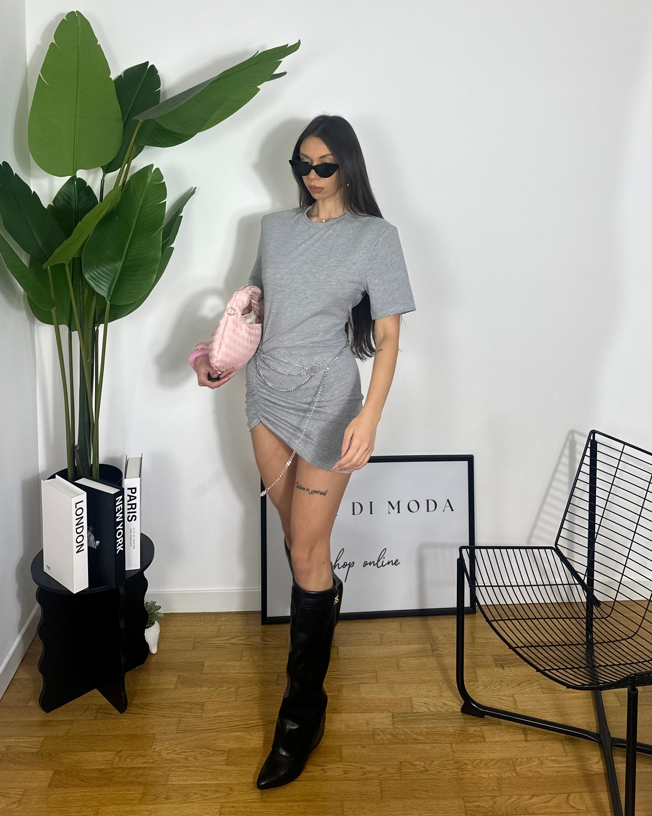 Dress Hi Grey