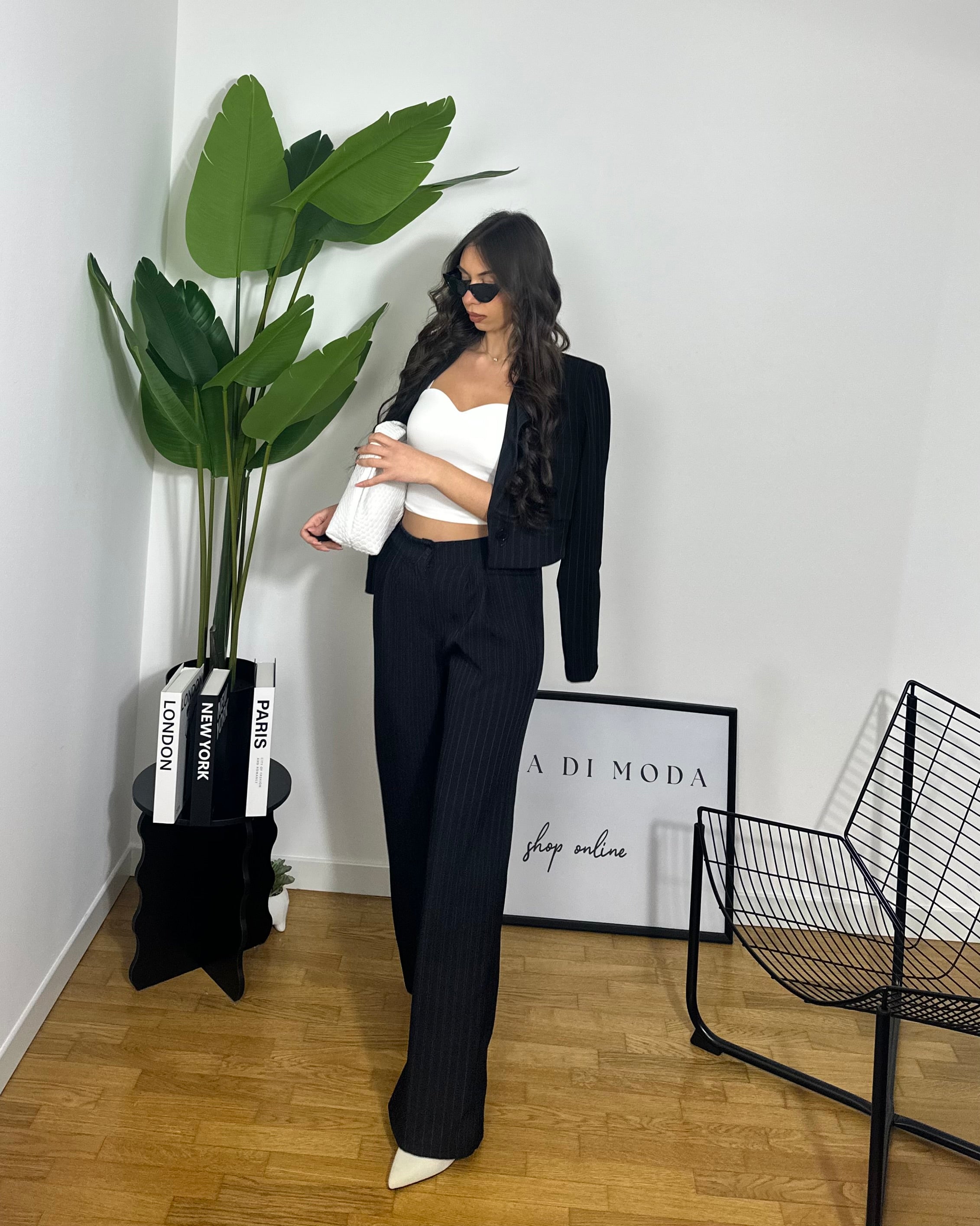 Co/ord Sets Stripes Black