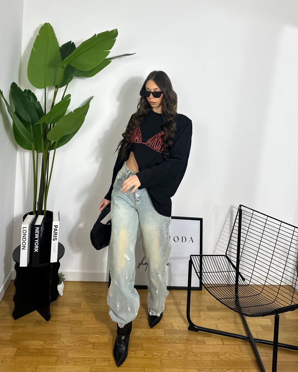 T-shirt Airbag By Just West Black