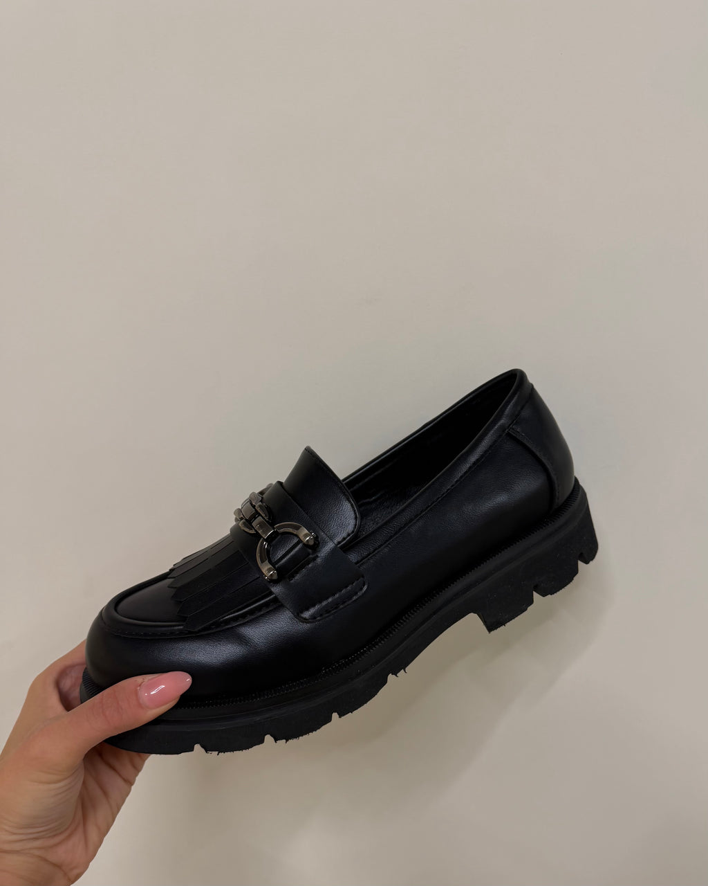 Mocassini vera pelle black