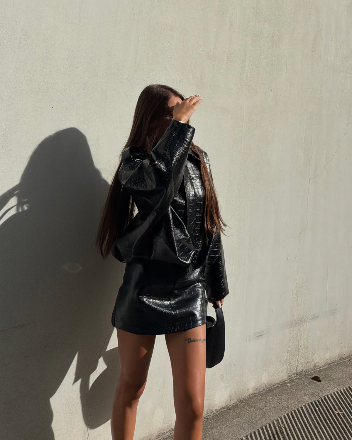 Giacca Too Leather Black