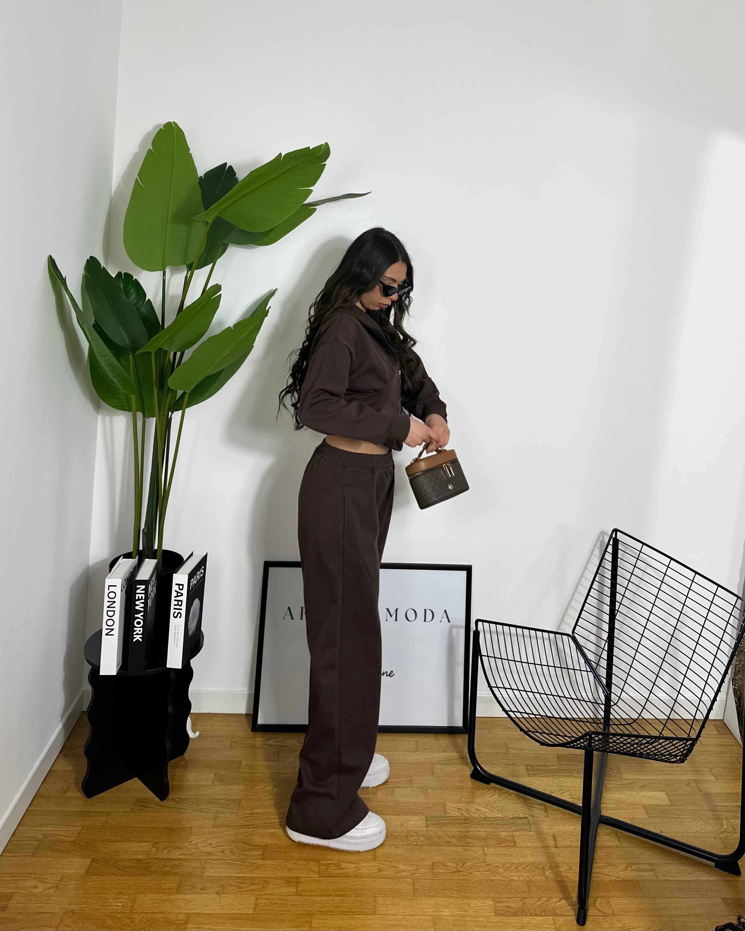 Co/ord Tuta Corset Brown