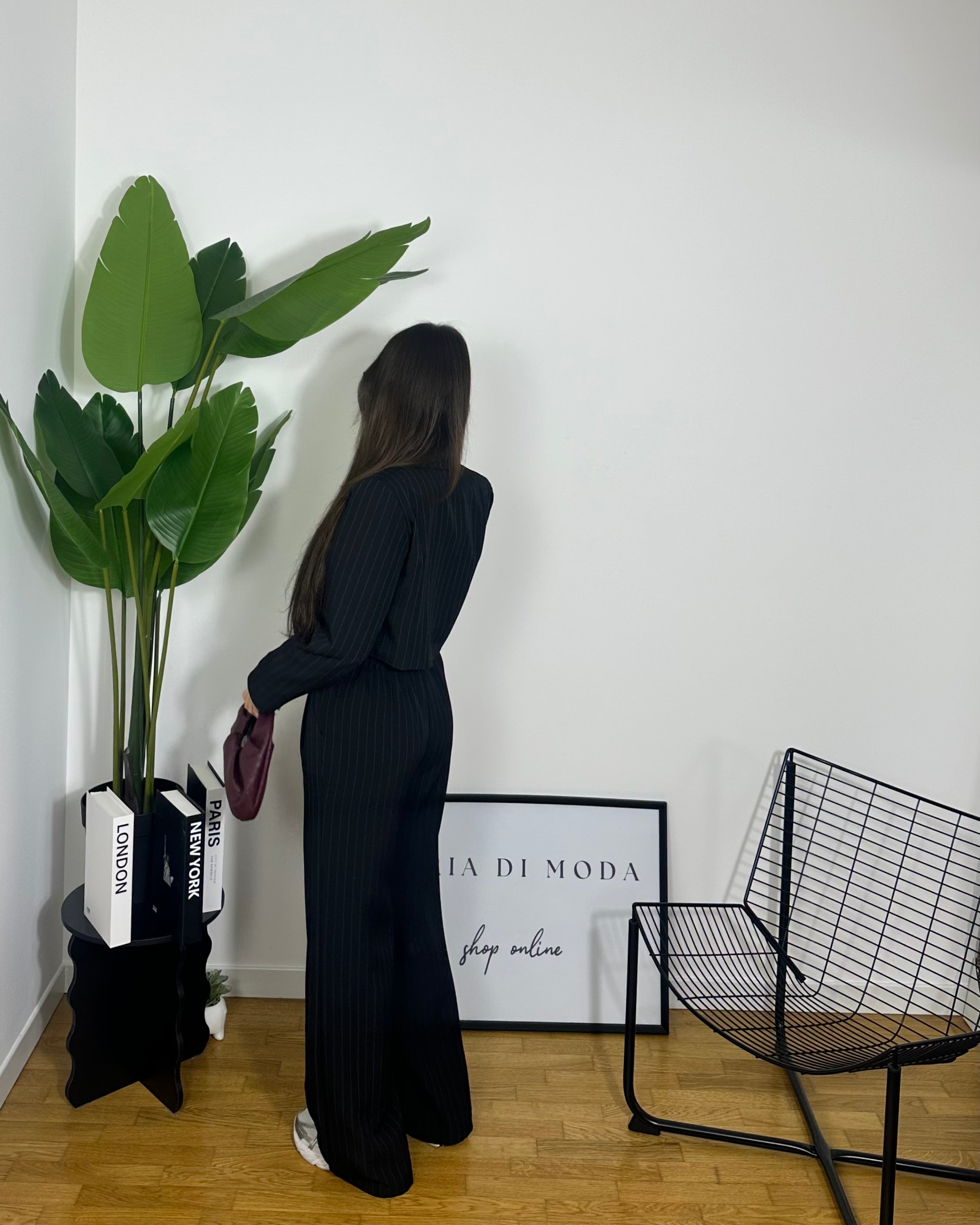 Co/ord Sets Stripes Black
