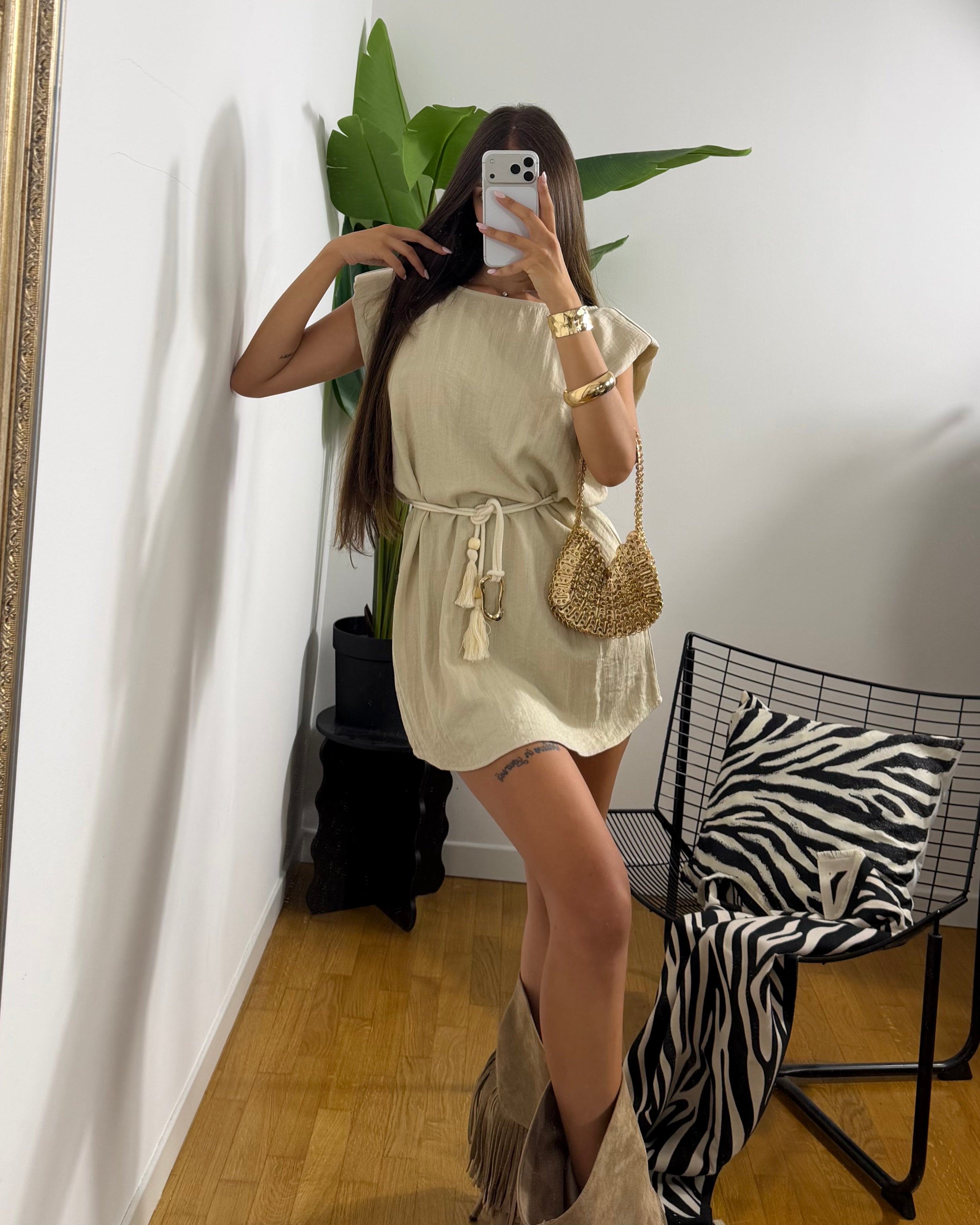 Dress Stole Beige
