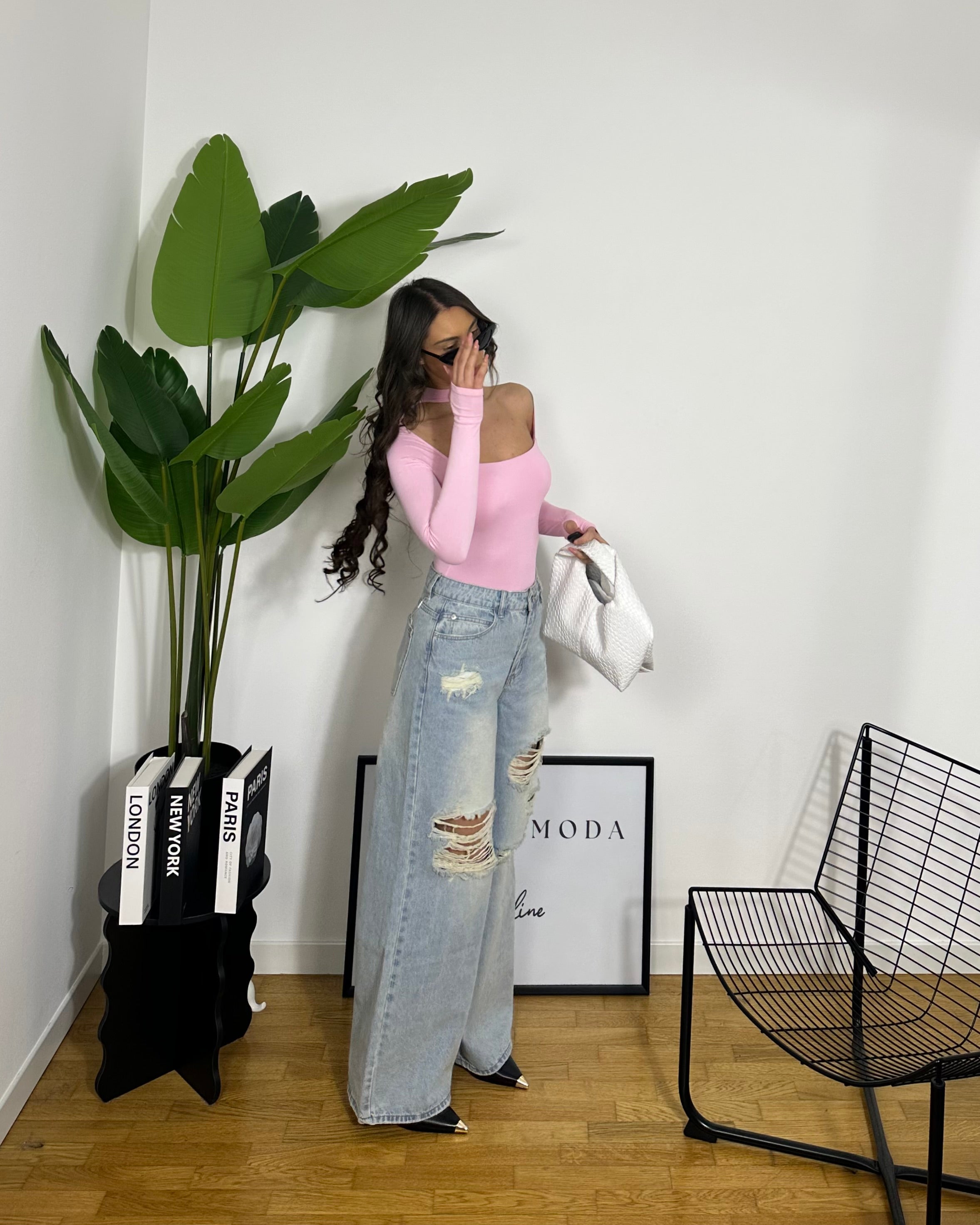 Body Eveline Bianco/Marrone/Nero/Rosa/Celeste