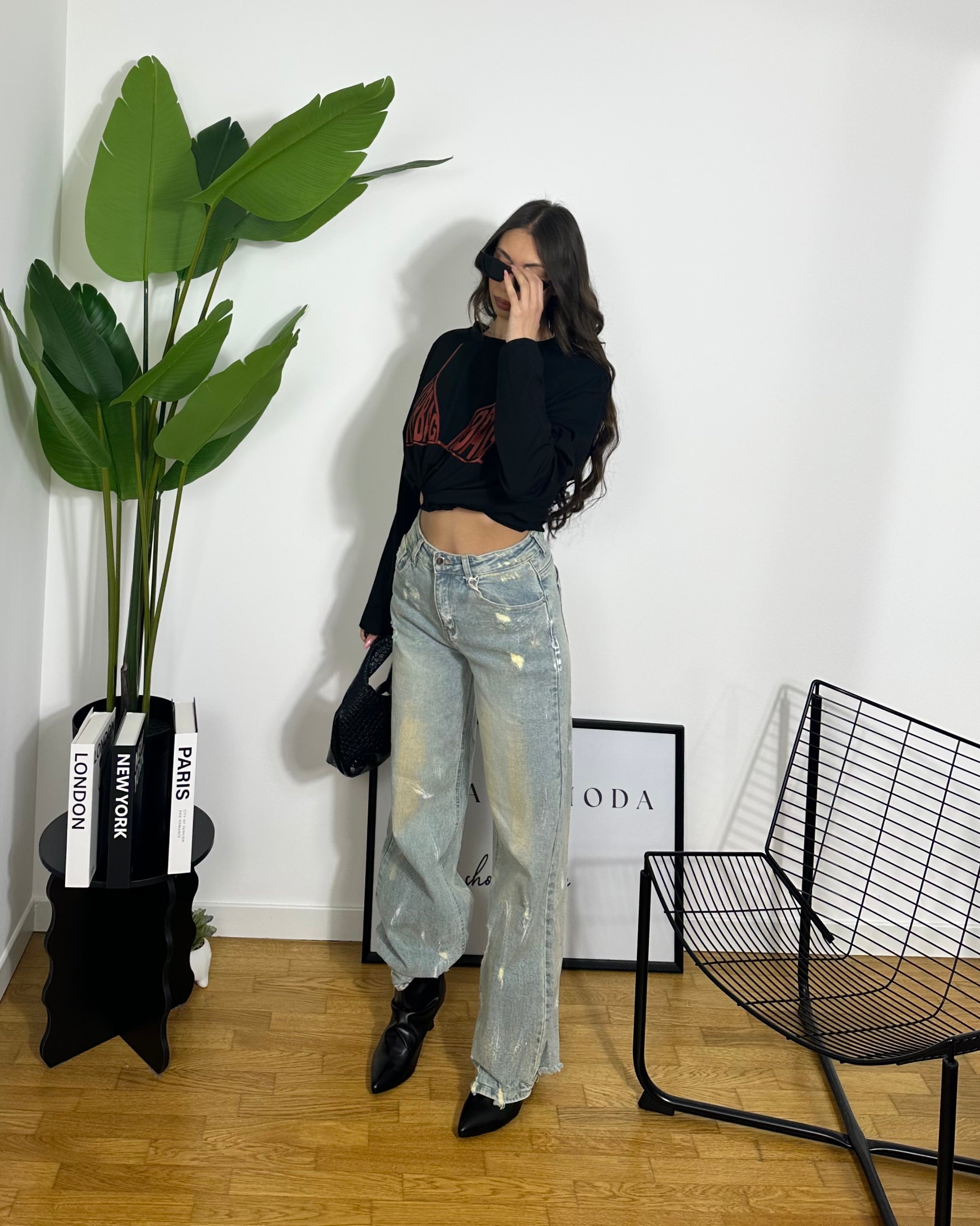 T-shirt Airbag By Just West Black