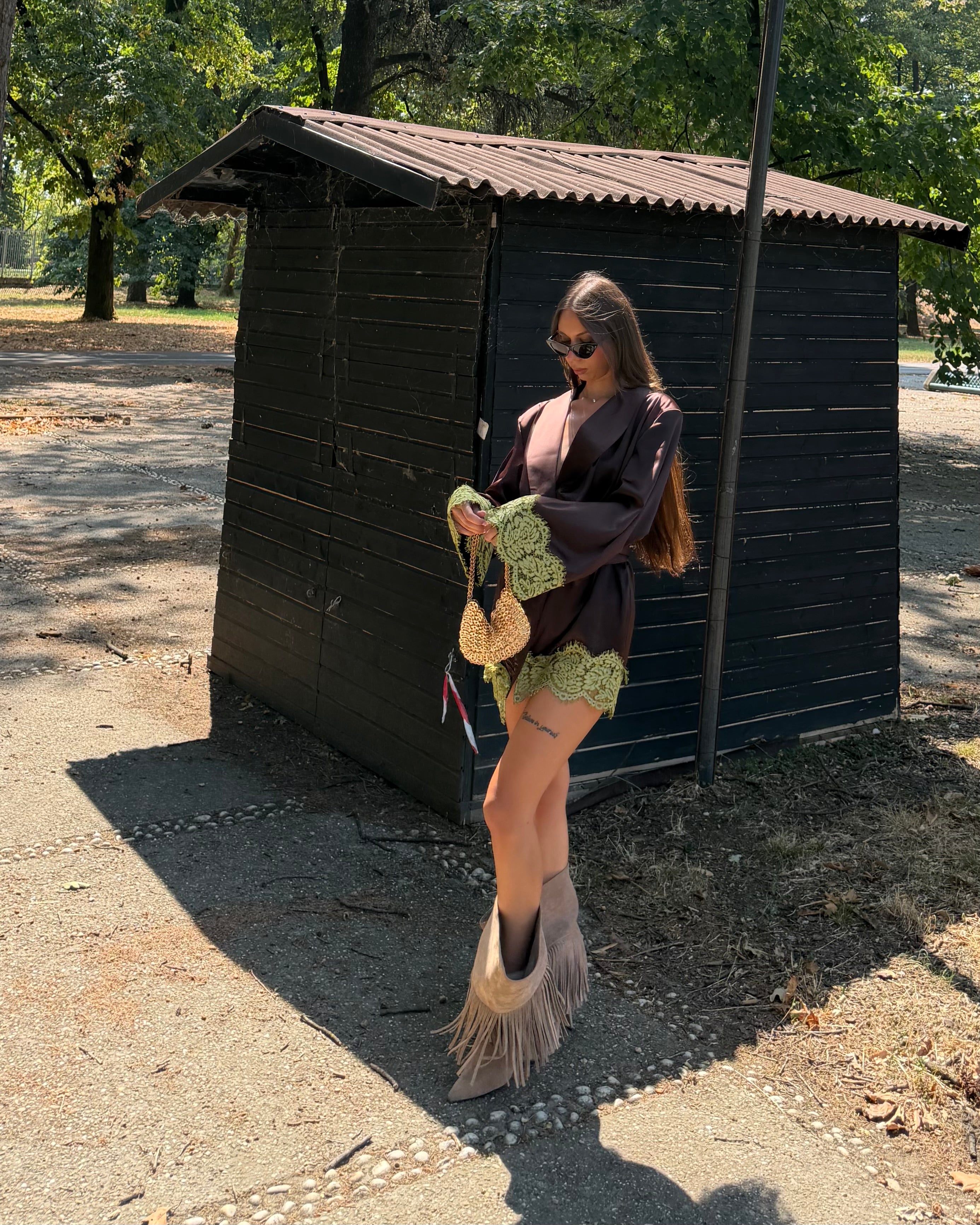 Dress Kimono Ibiza Brown