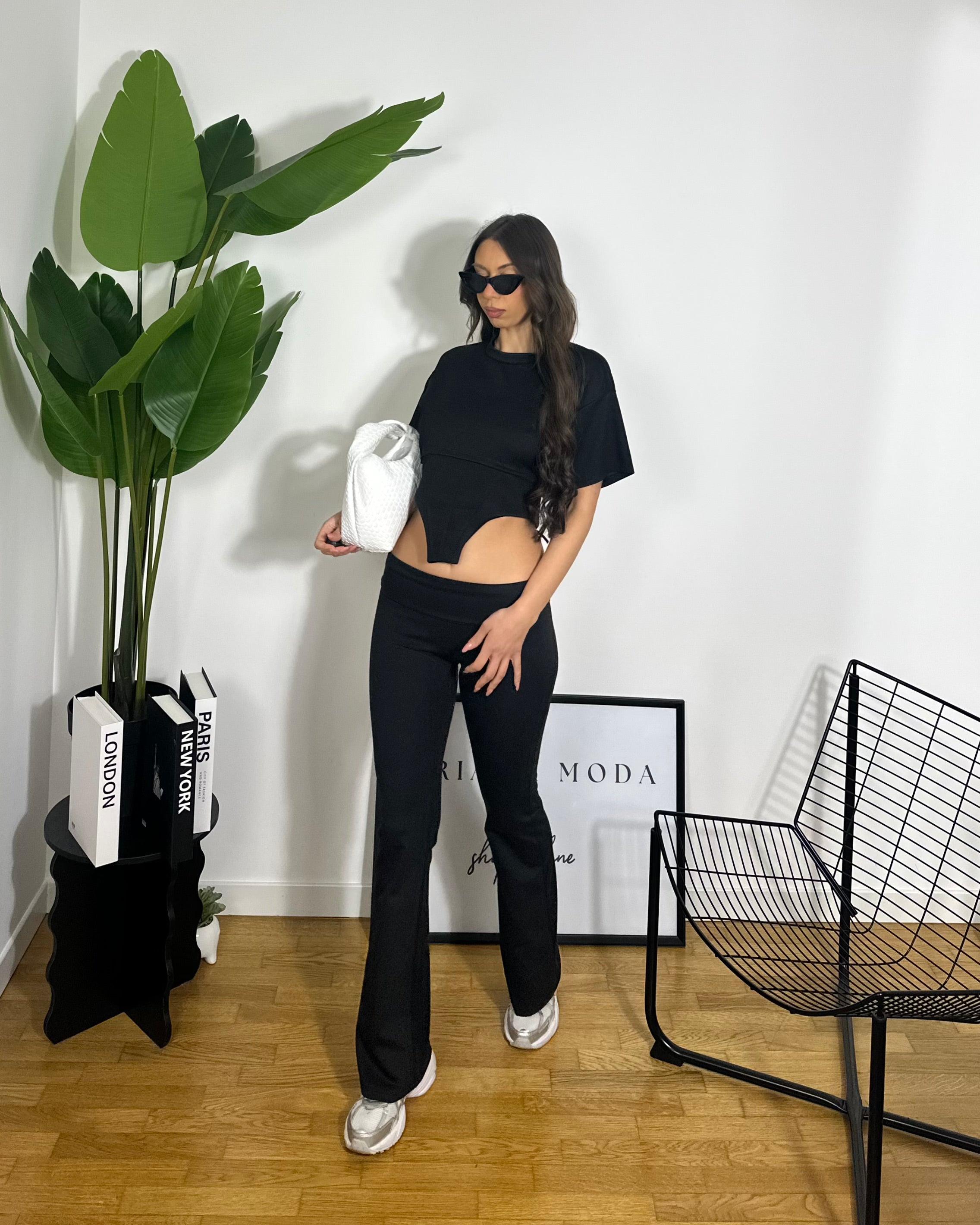 Co/ord Set Stringhe Black