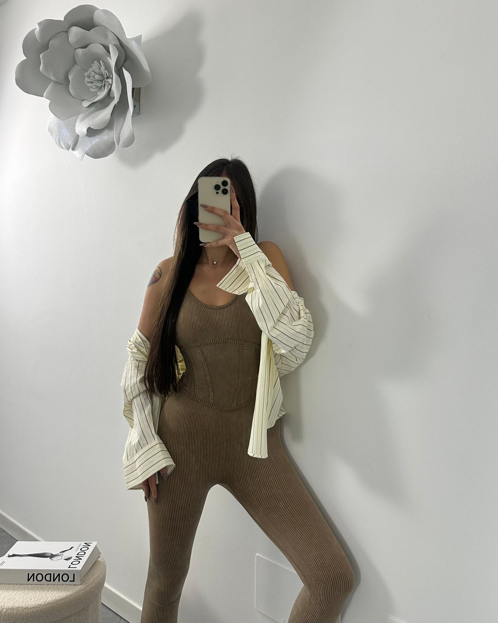 Jumpsuit Bustino Beige