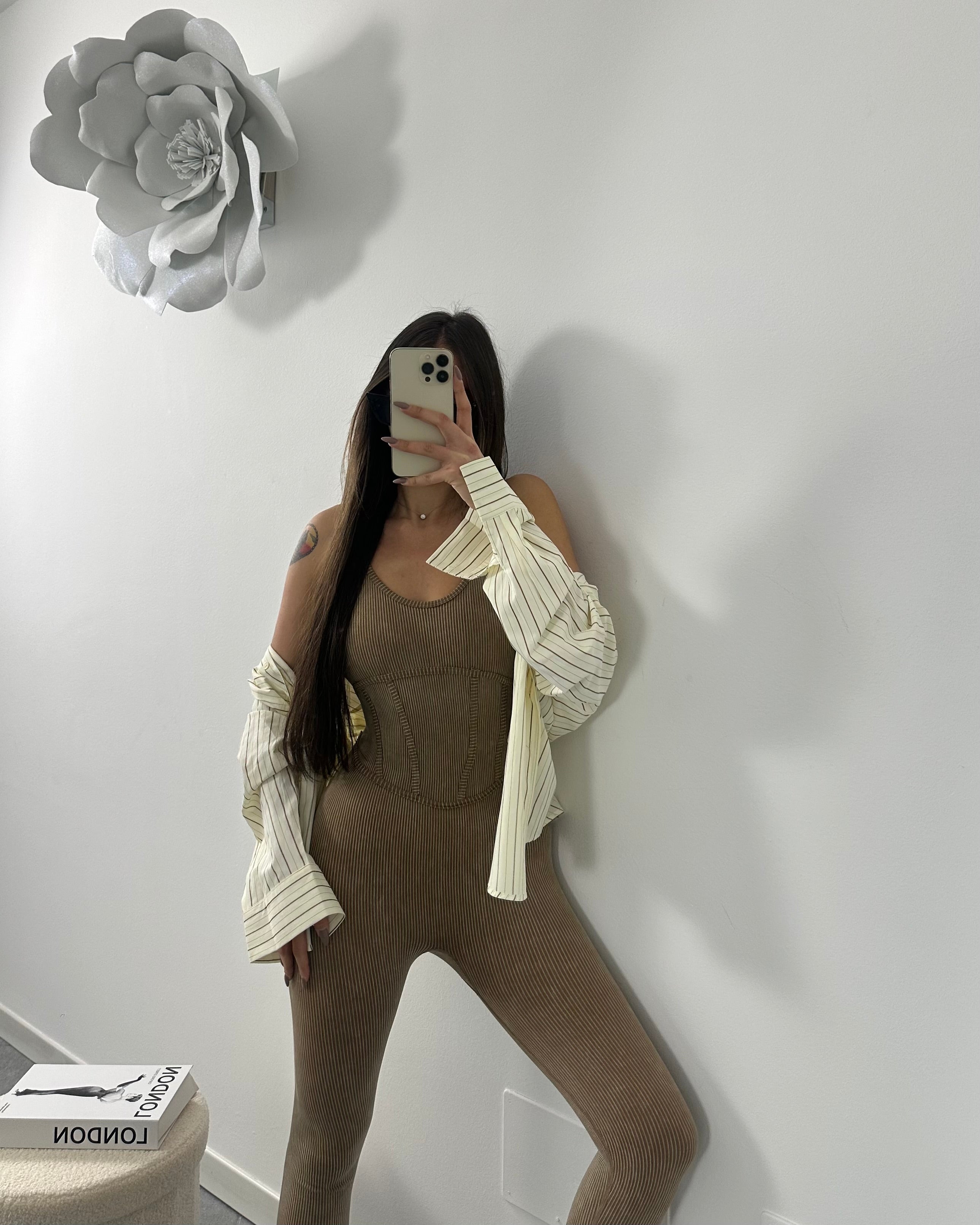 Jumpsuit Bustino Beige