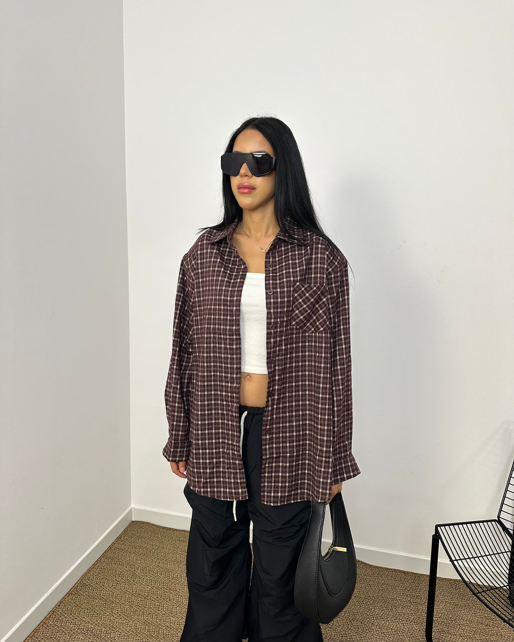 Camicia over vinaccio