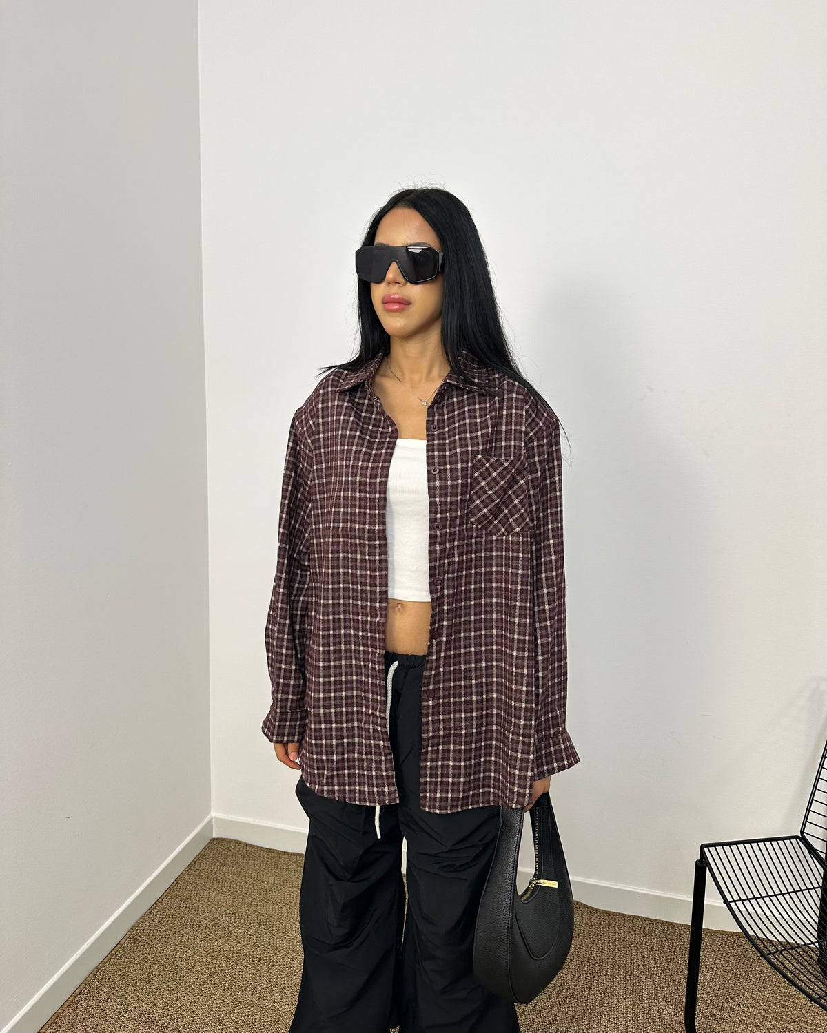Camicia over vinaccio
