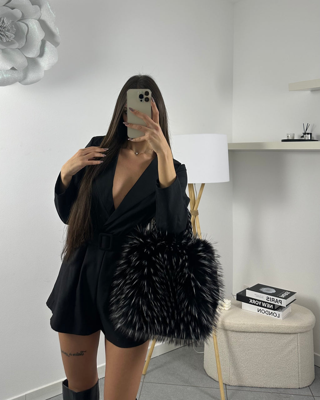 Jumpsuit Lonie Black/ Beige/ Grey