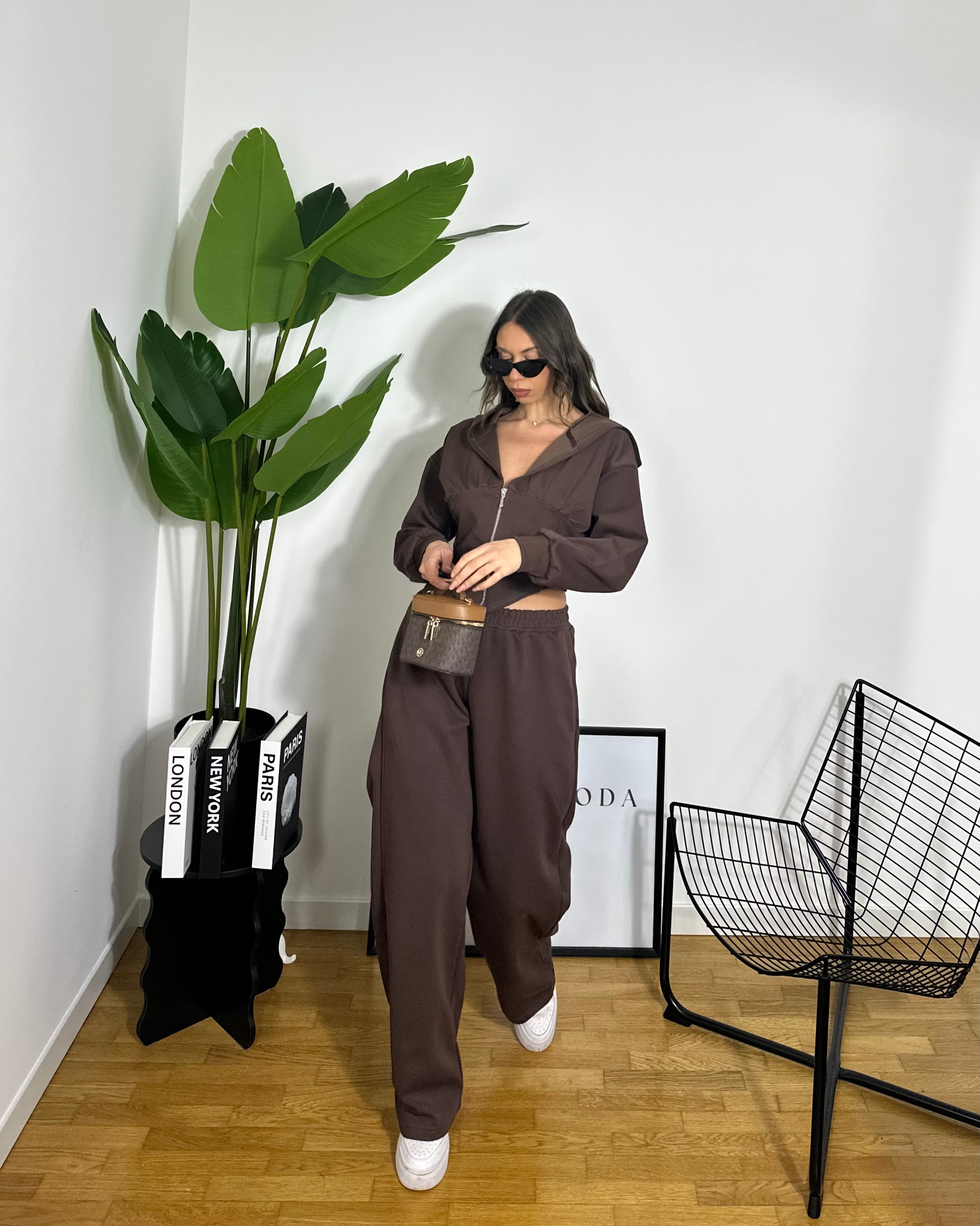Co/ord Tuta Corset Brown