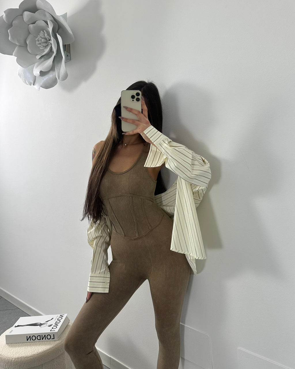 Jumpsuit Bustino Beige