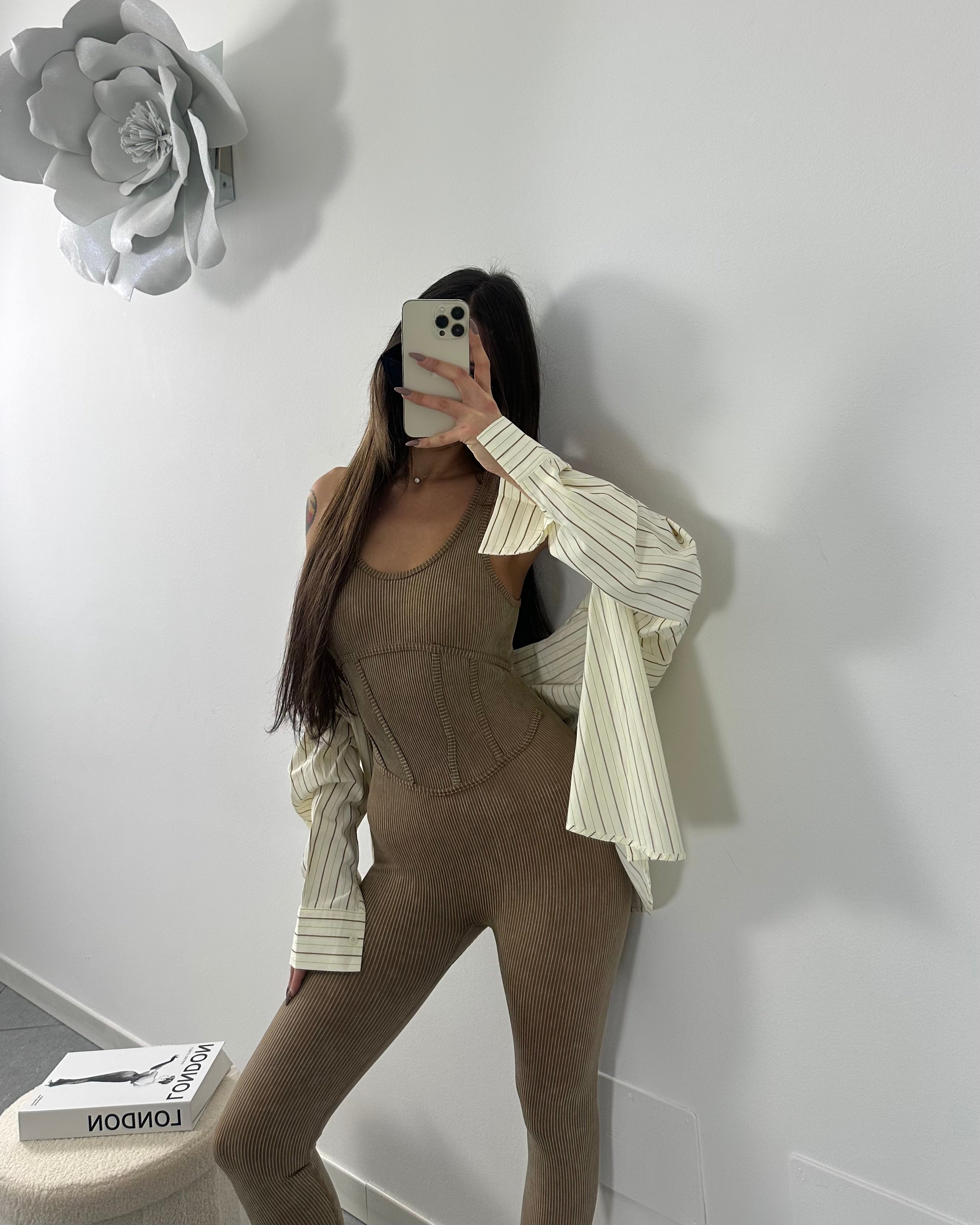 Jumpsuit Bustino Beige