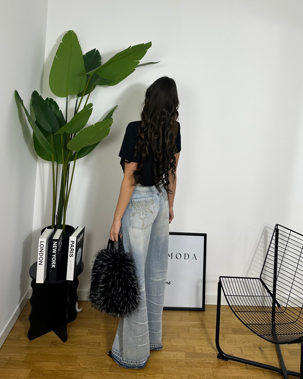T-shirt Crop Black