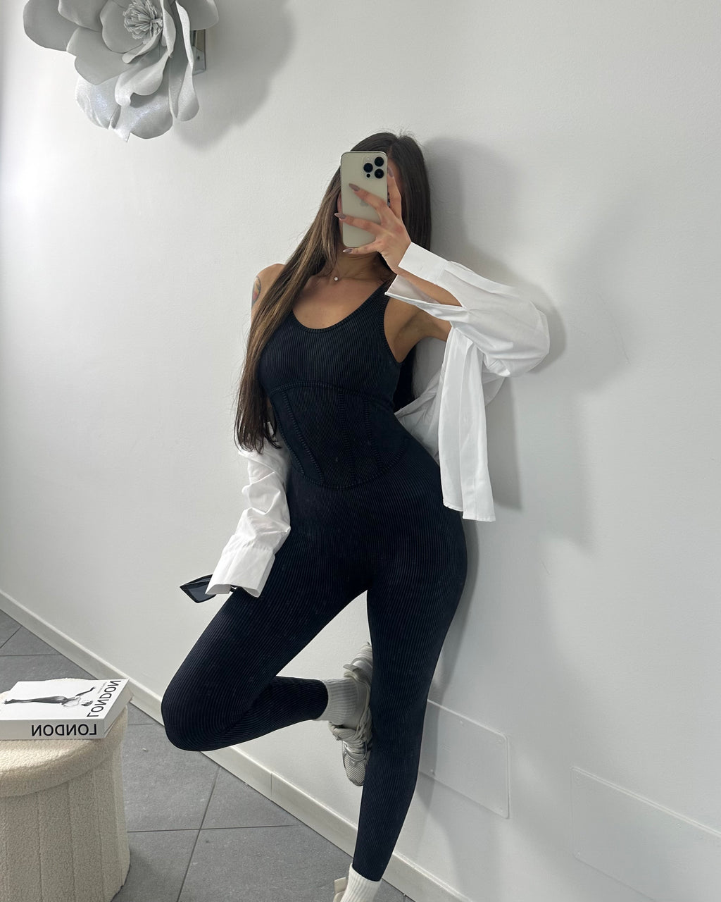 Jumpsuit Bustino Grey