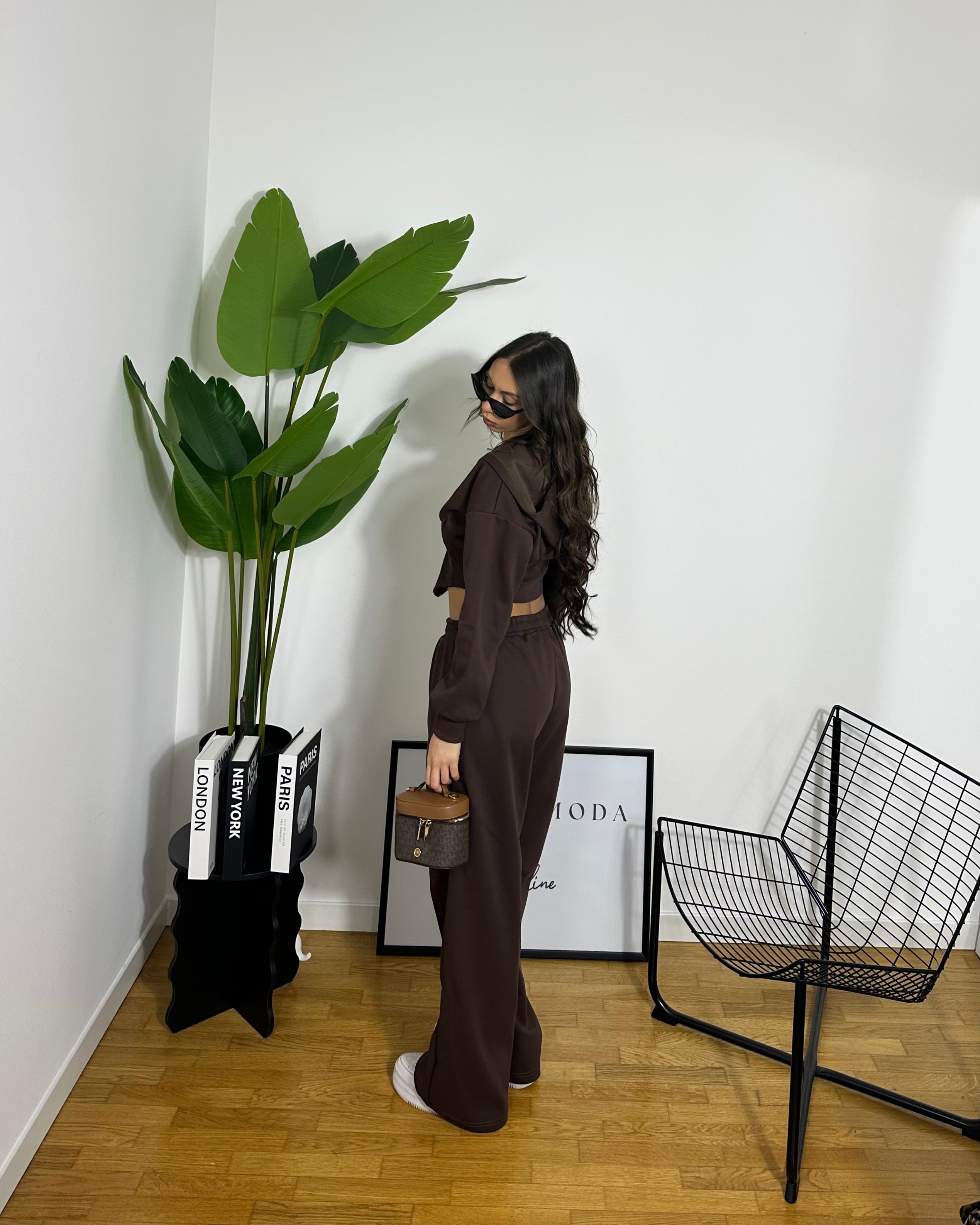 Co/ord Tuta Corset Brown