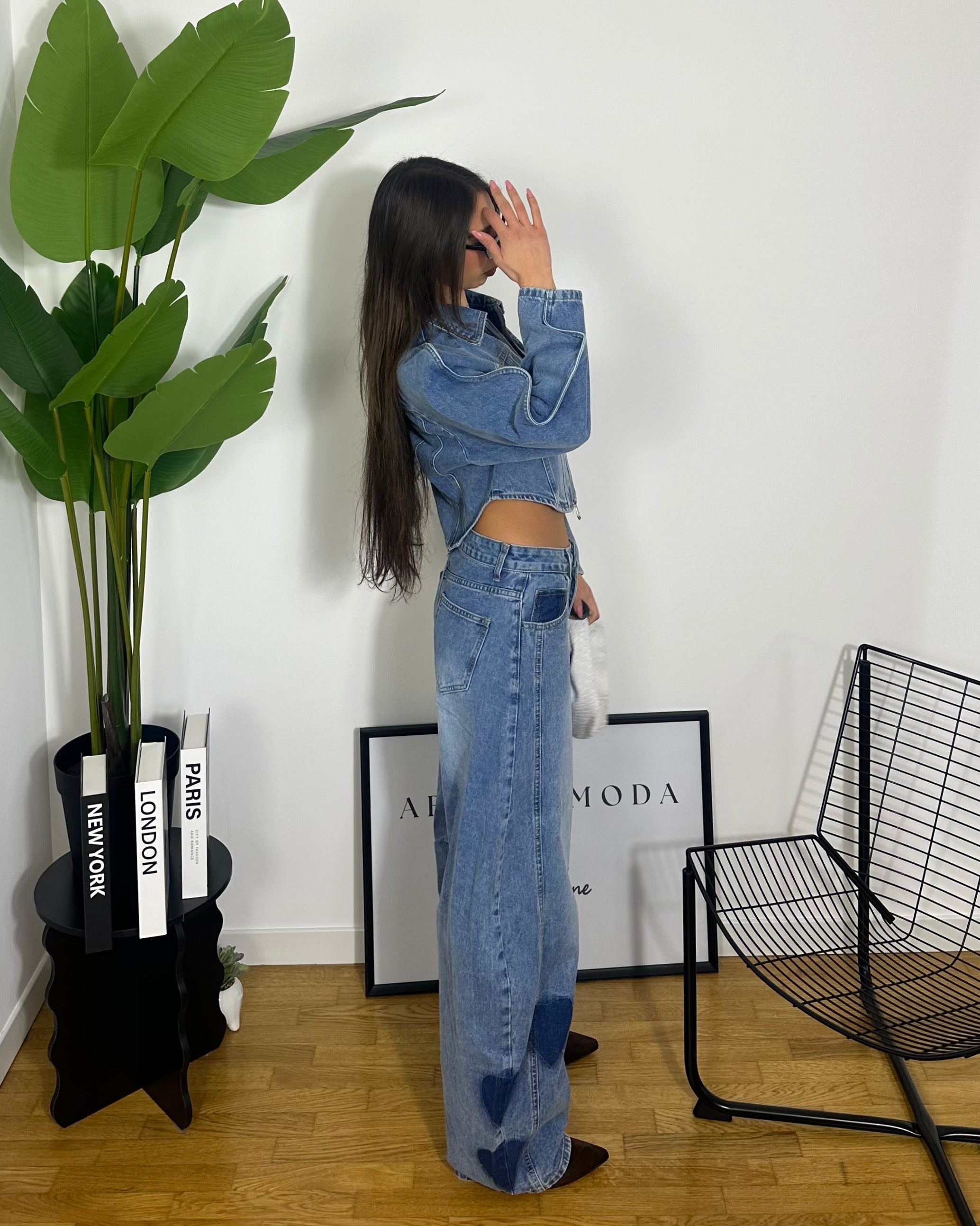 Giacca Denim Love