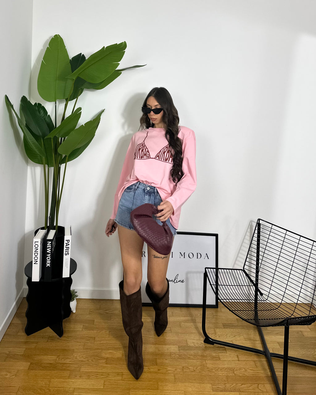 T-shirt Airbag By Just West Pink