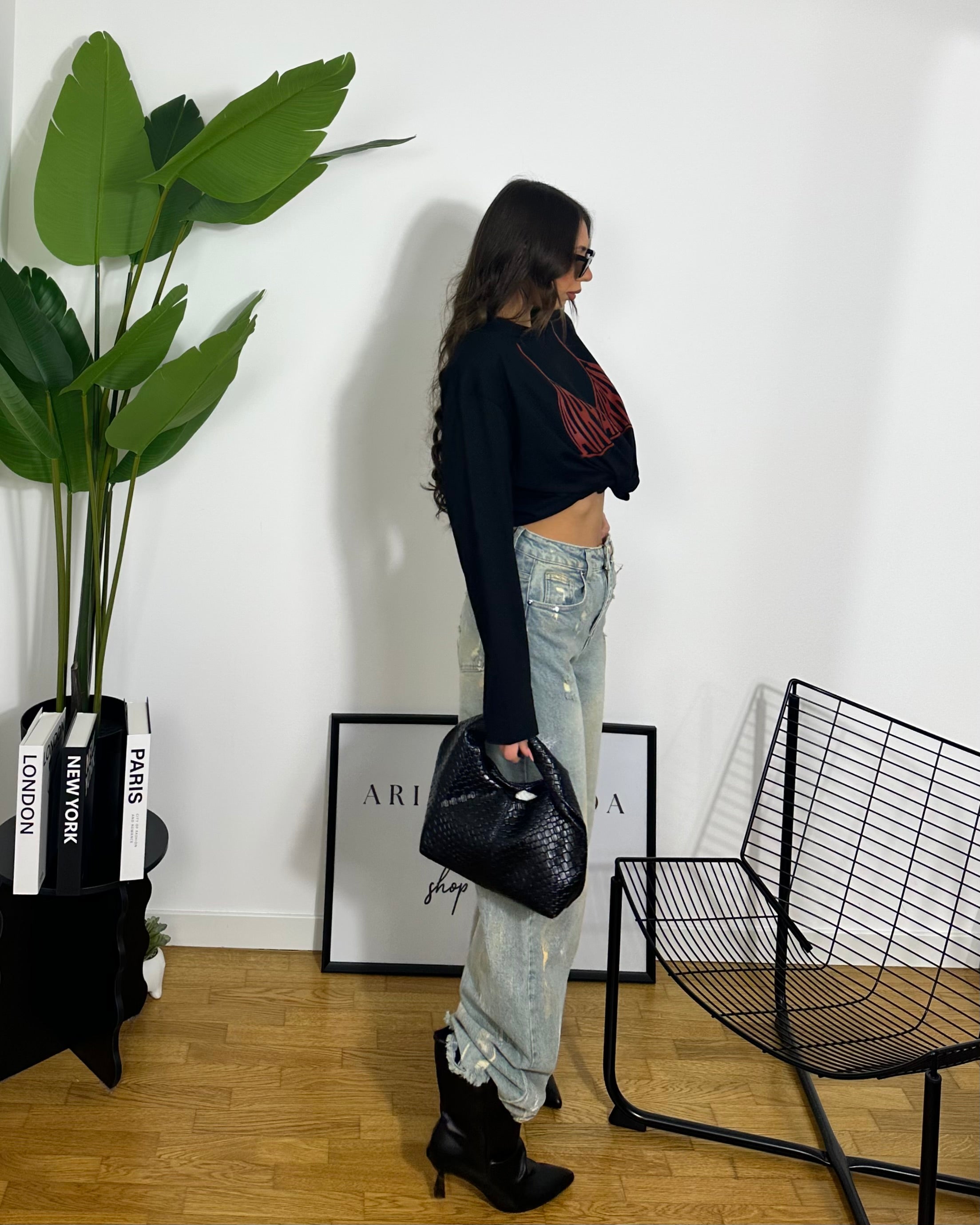 T-shirt Airbag By Just West Black