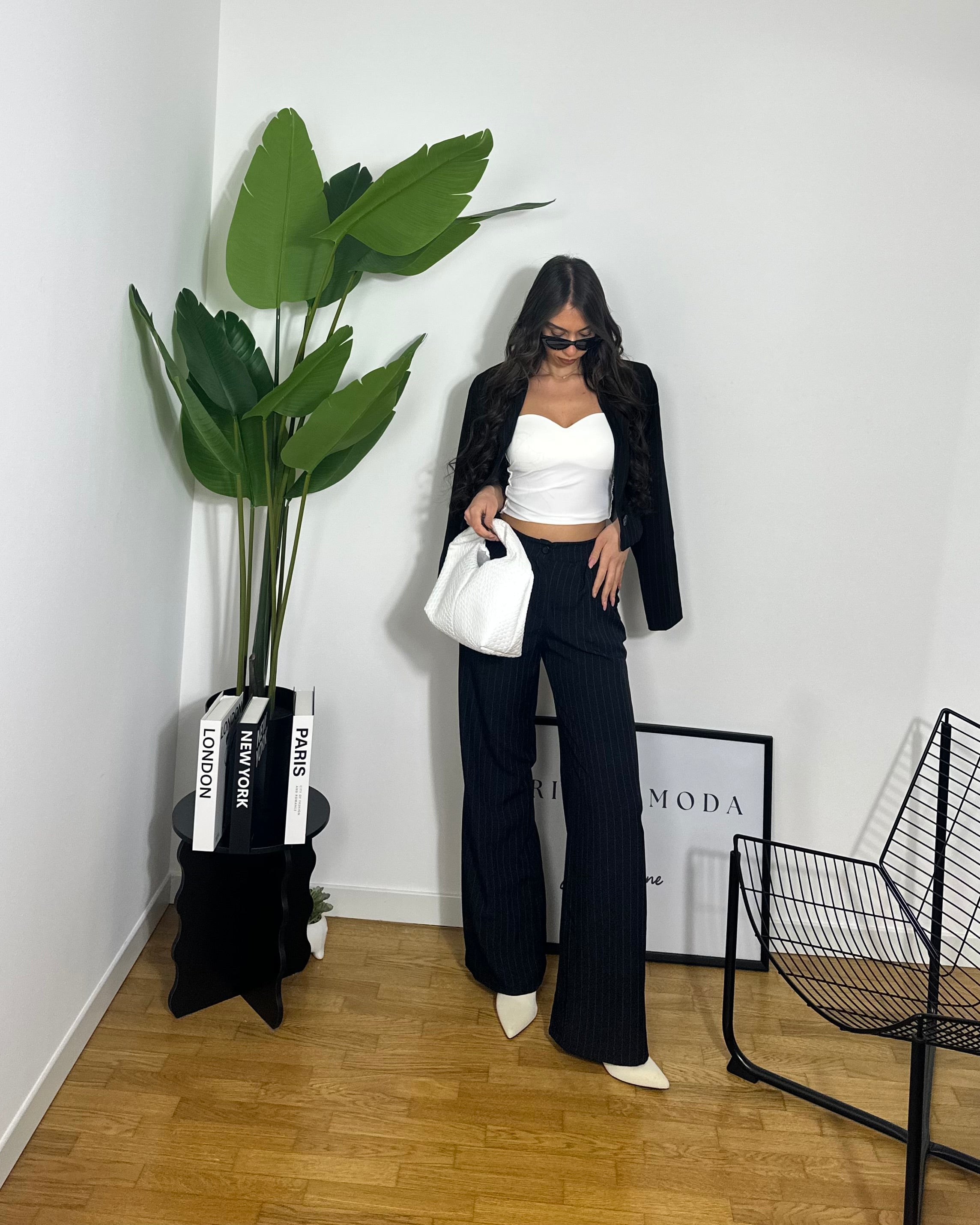 Co/ord Sets Stripes Black