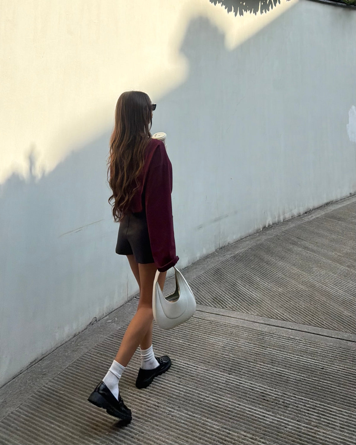 T-shirt longsleeve bordeaux by Lumina