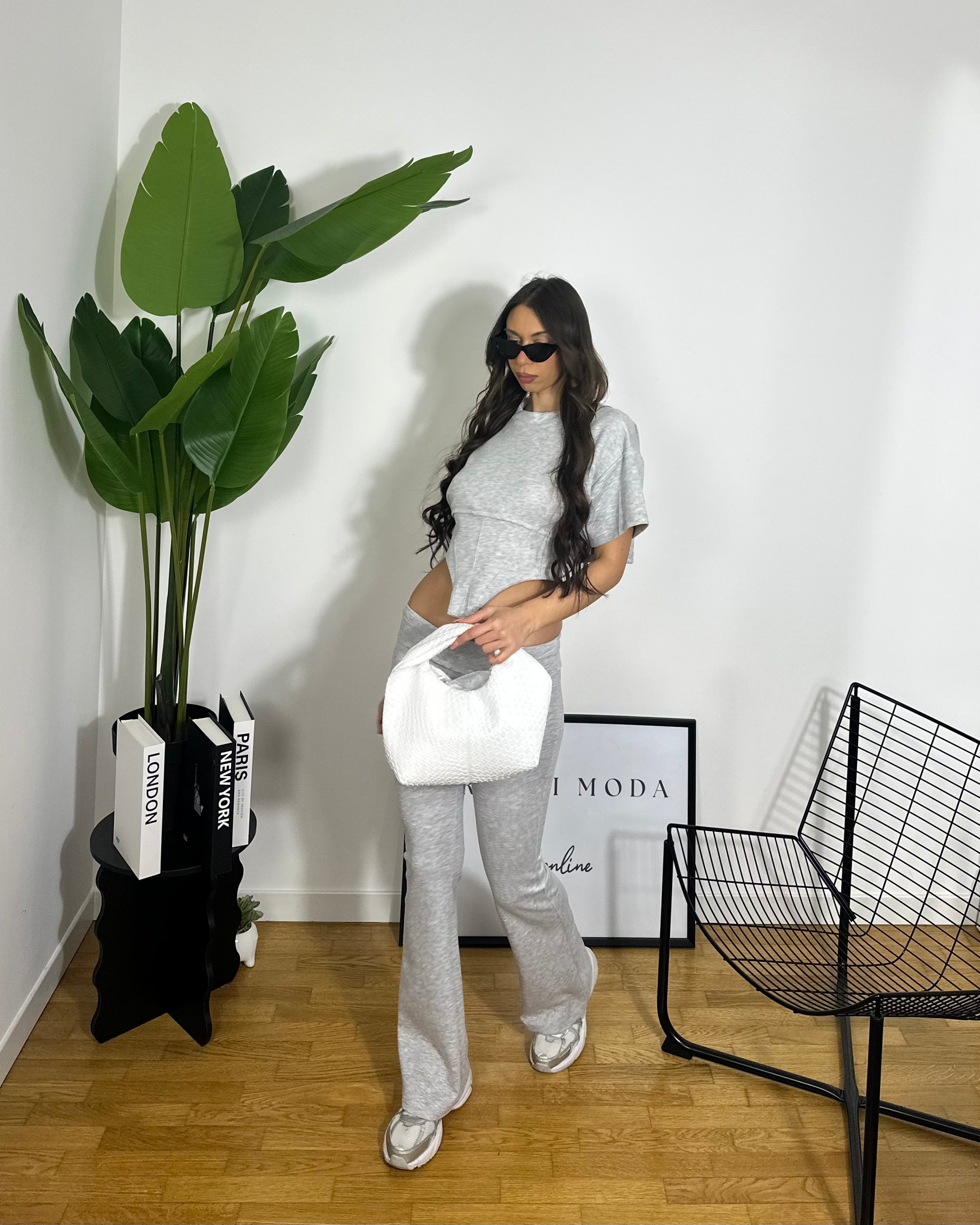 Co/ord Set Stringhe Grey