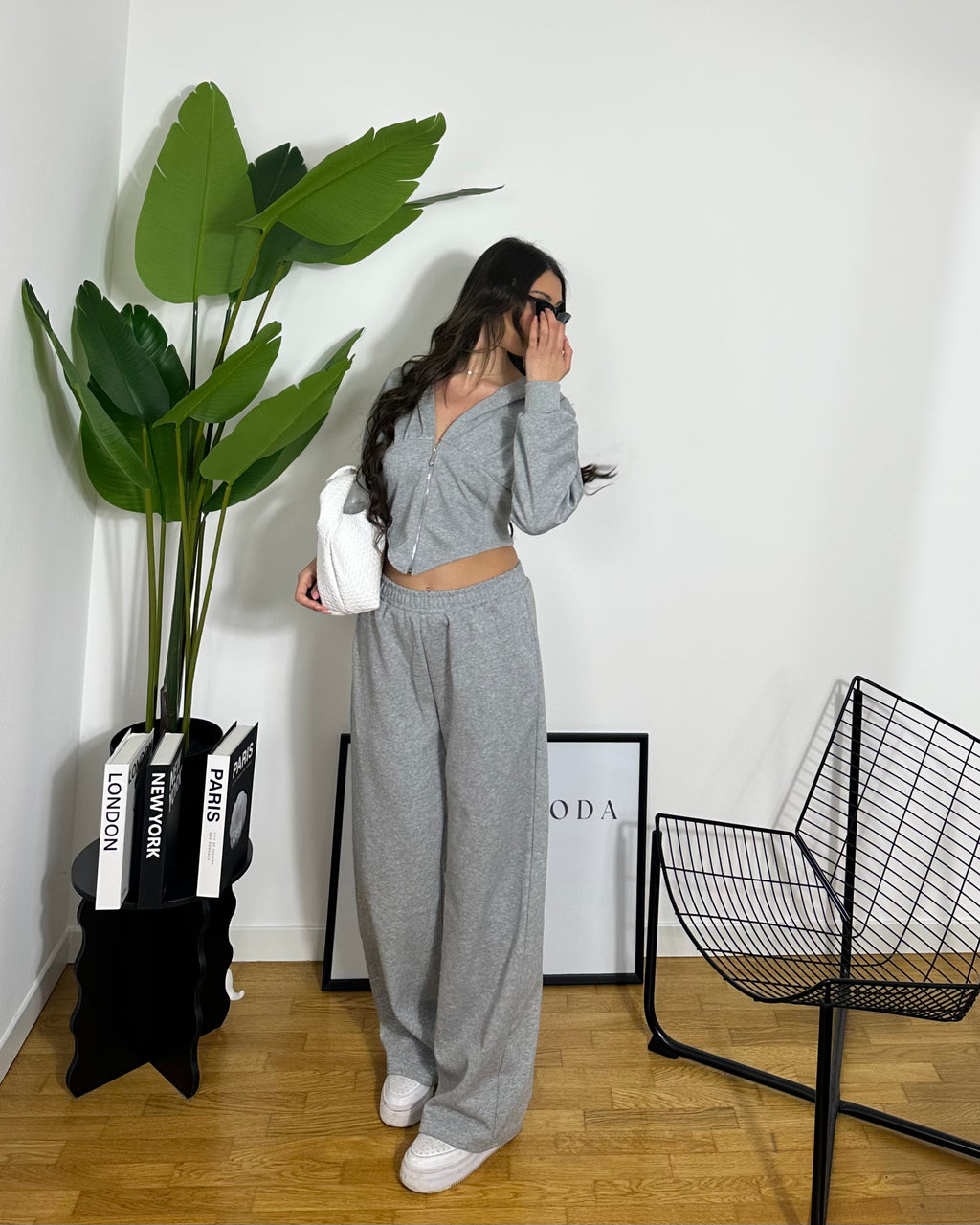Co/ord Tuta Corset Grey