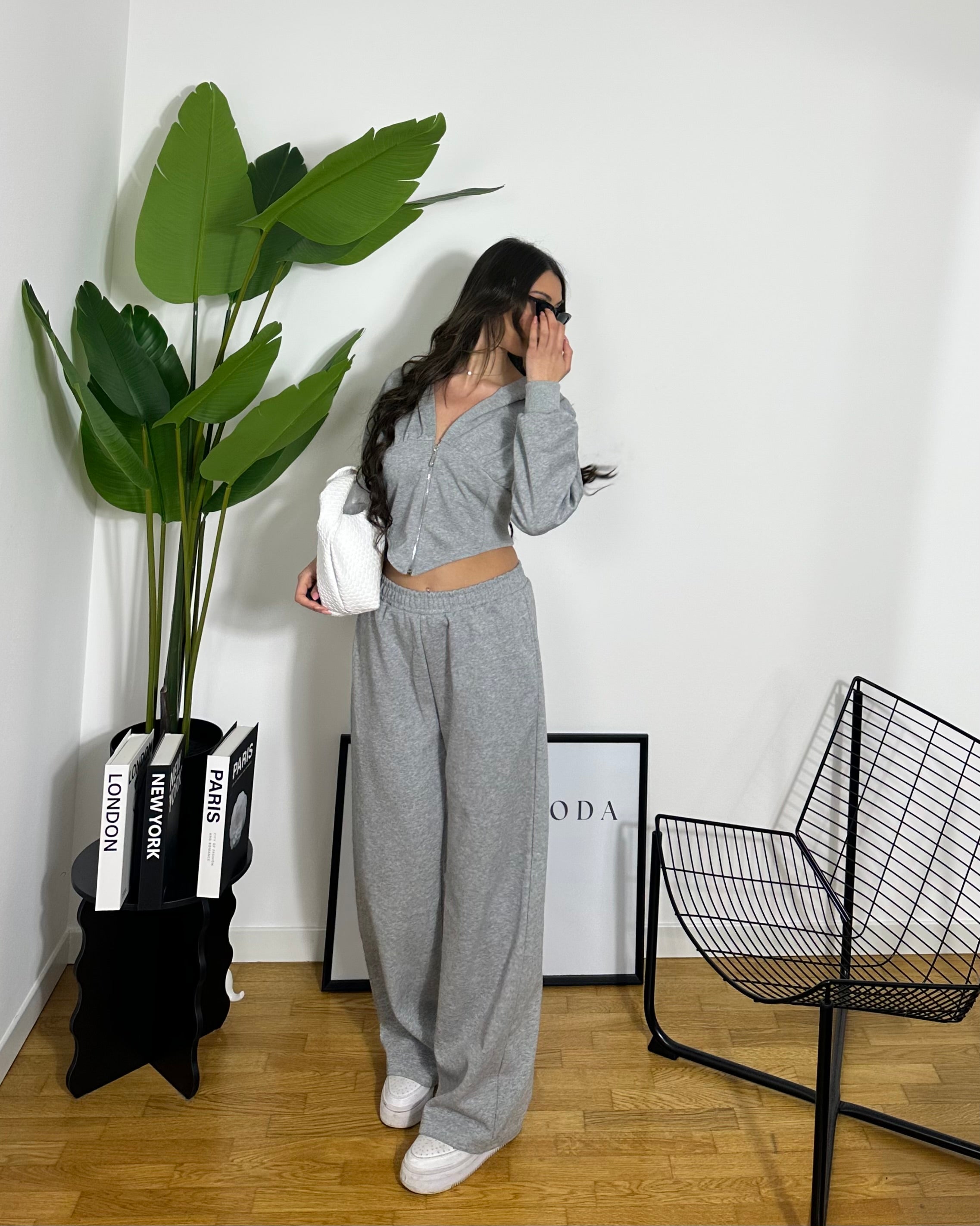 Co/ord Tuta Corset Grey