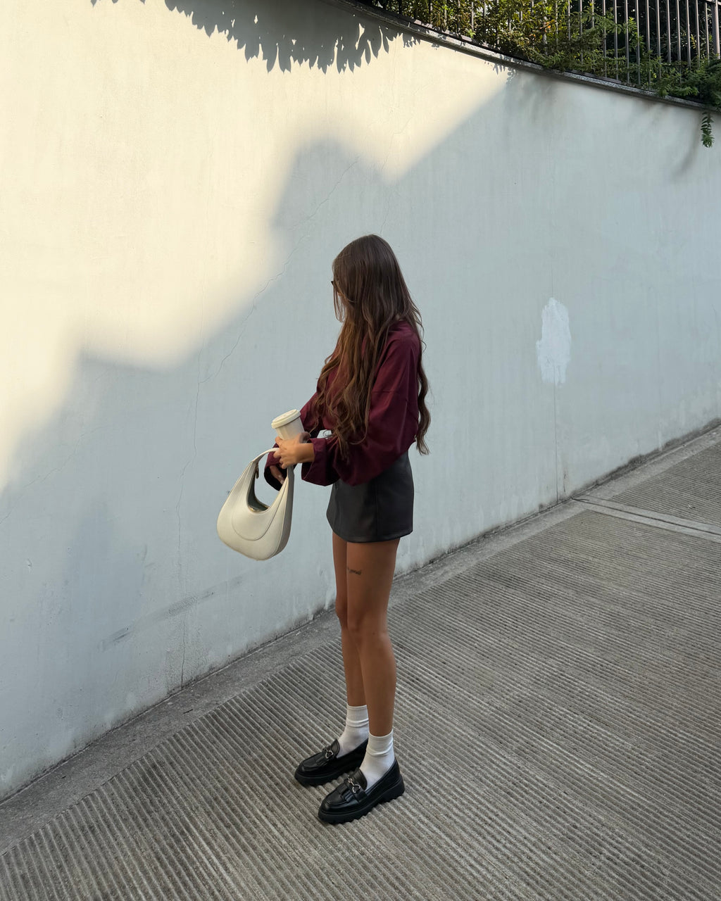 T-shirt longsleeve bordeaux by Lumina