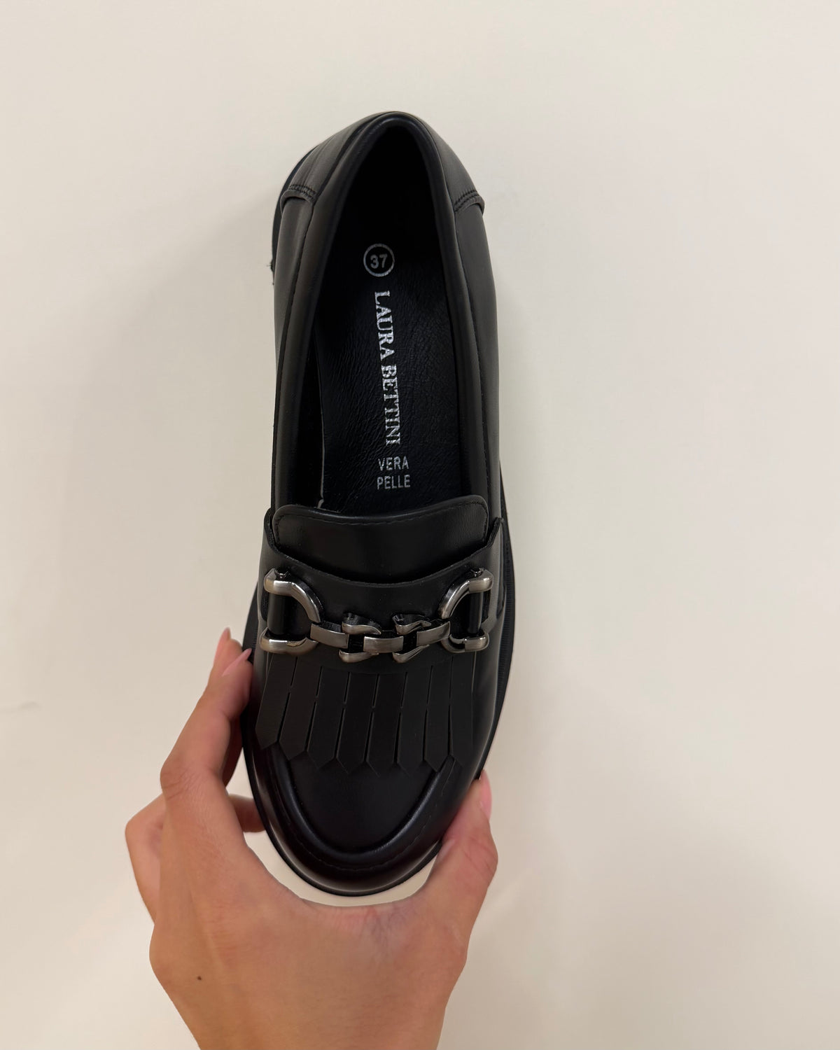Mocassini vera pelle black
