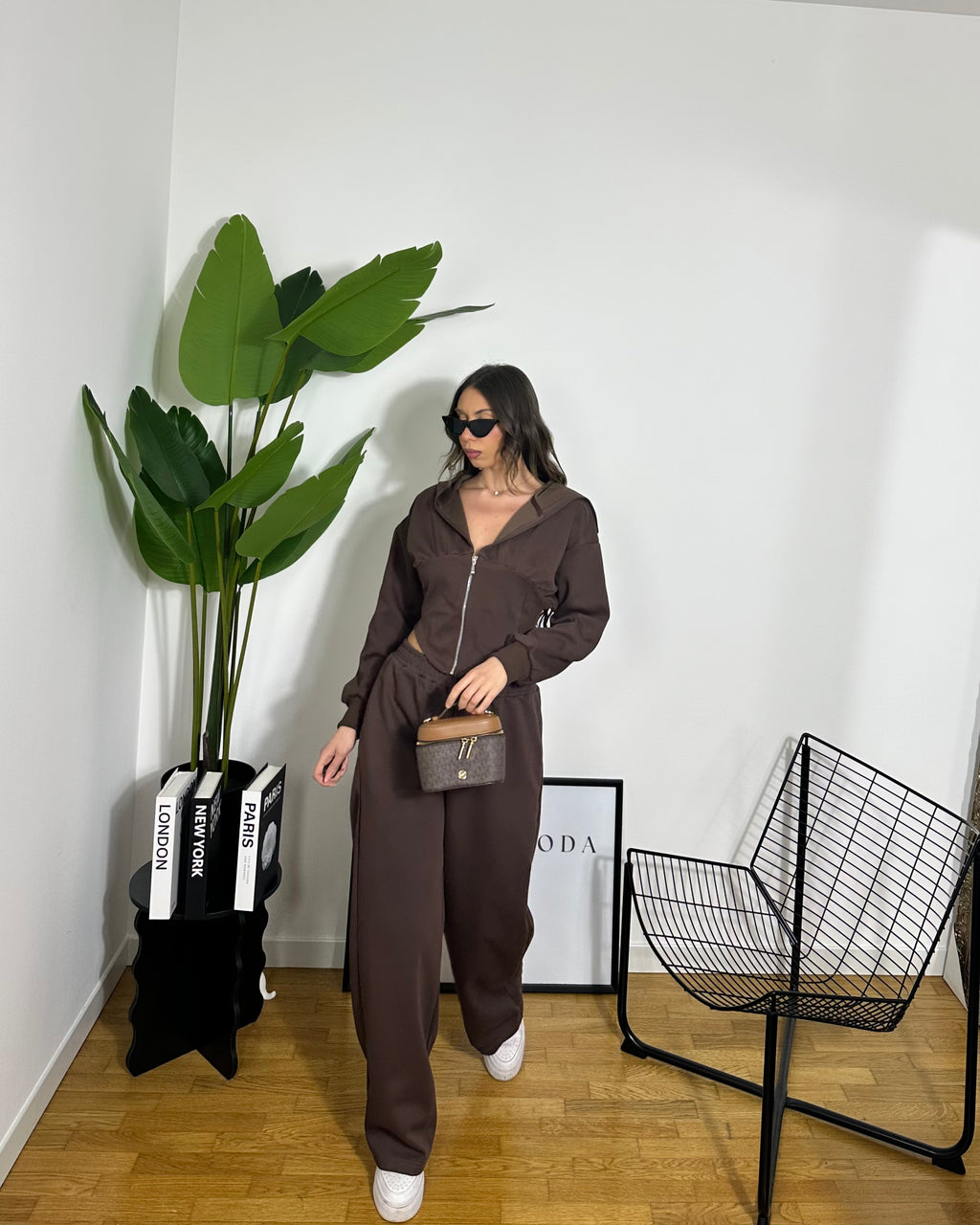 Co/ord Tuta Corset Brown