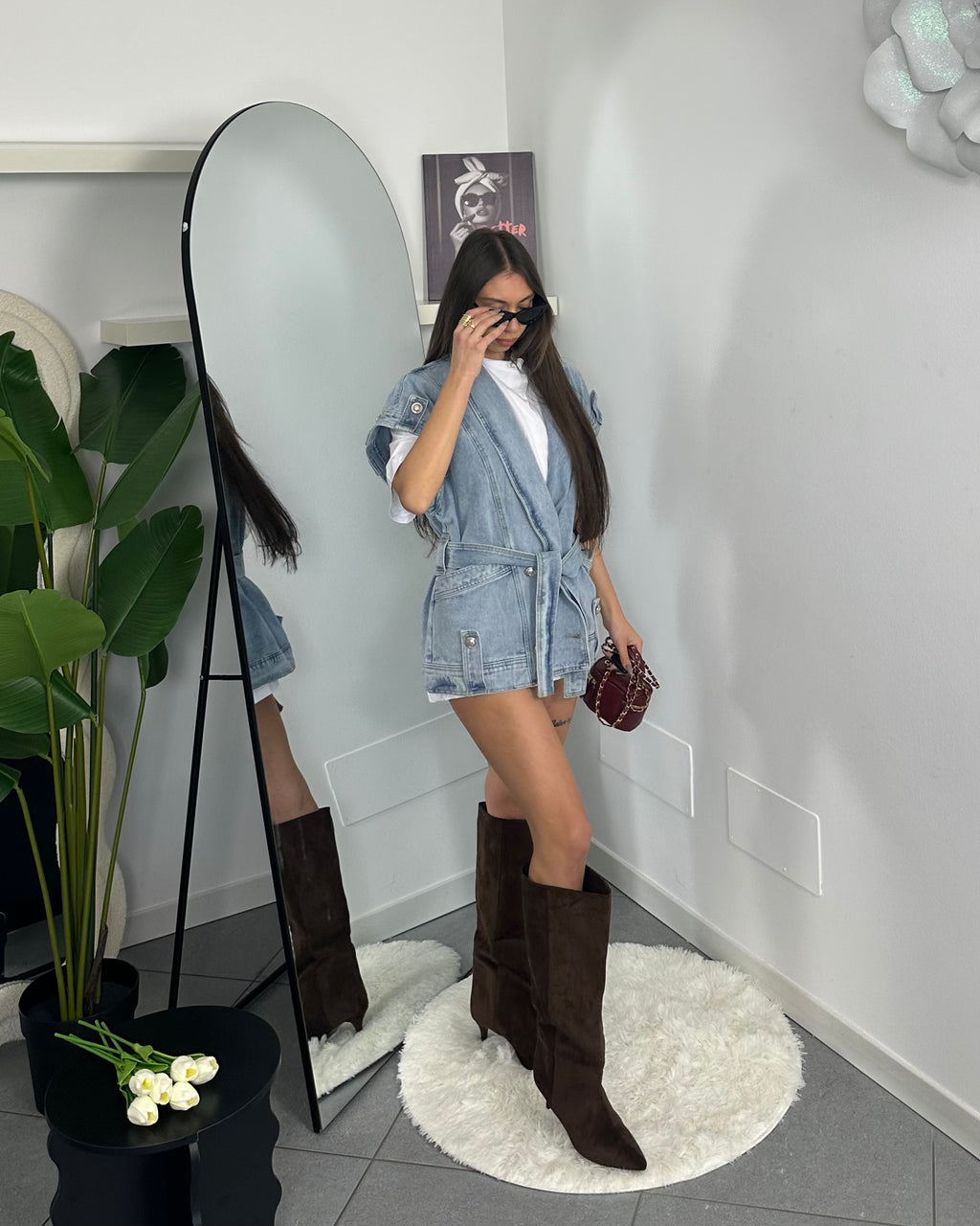 Gilet Denim Bottom
