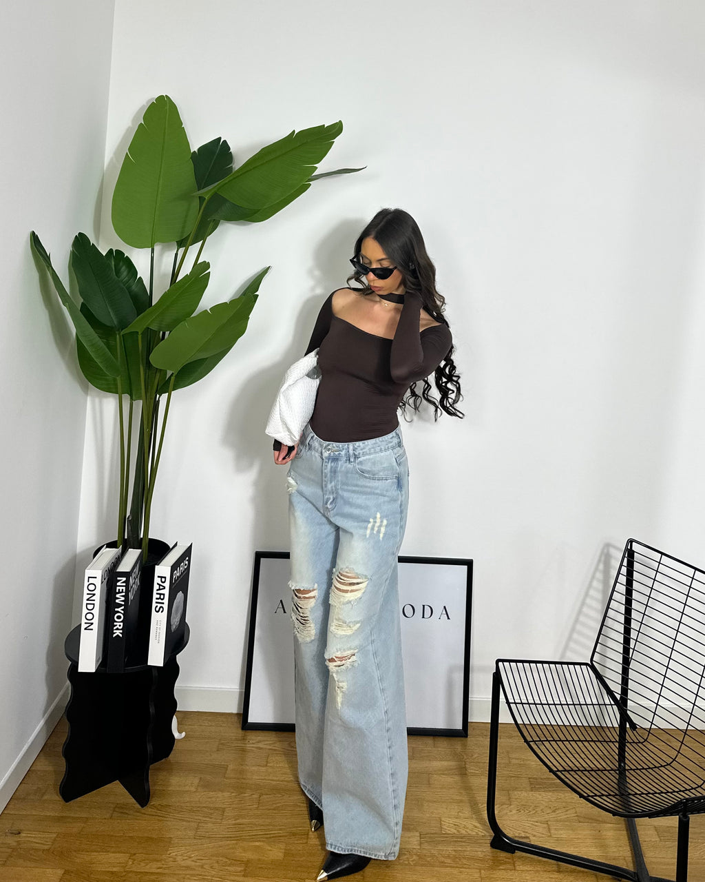 Body Eveline Bianco/Marrone/Nero/Rosa/Celeste