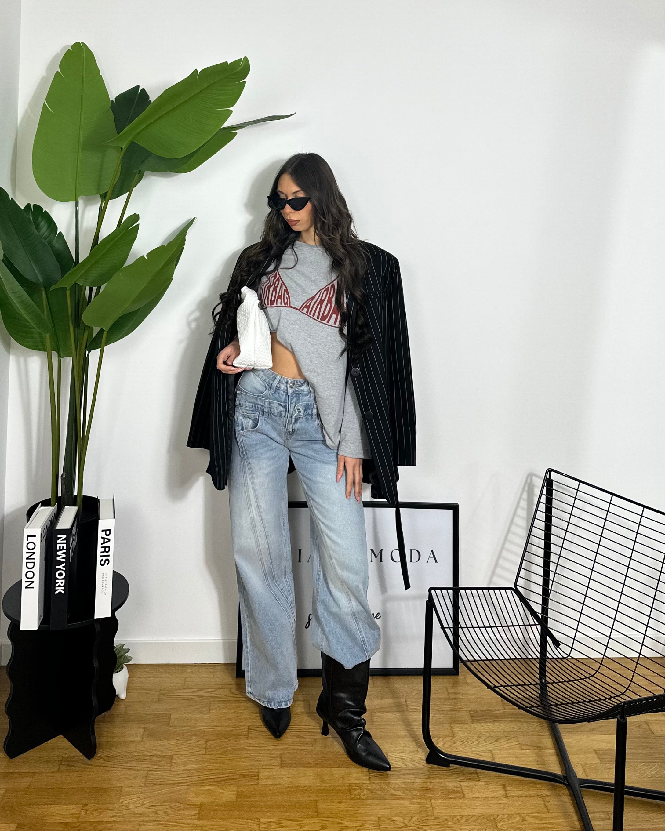 Blazer Over Black By Lumina