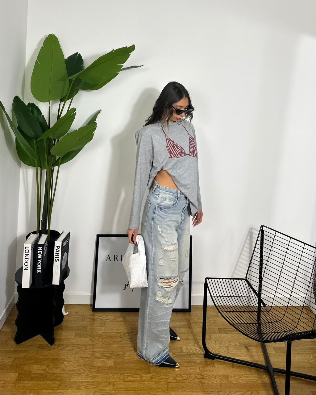 T-shirt Airbag By Just West Grey