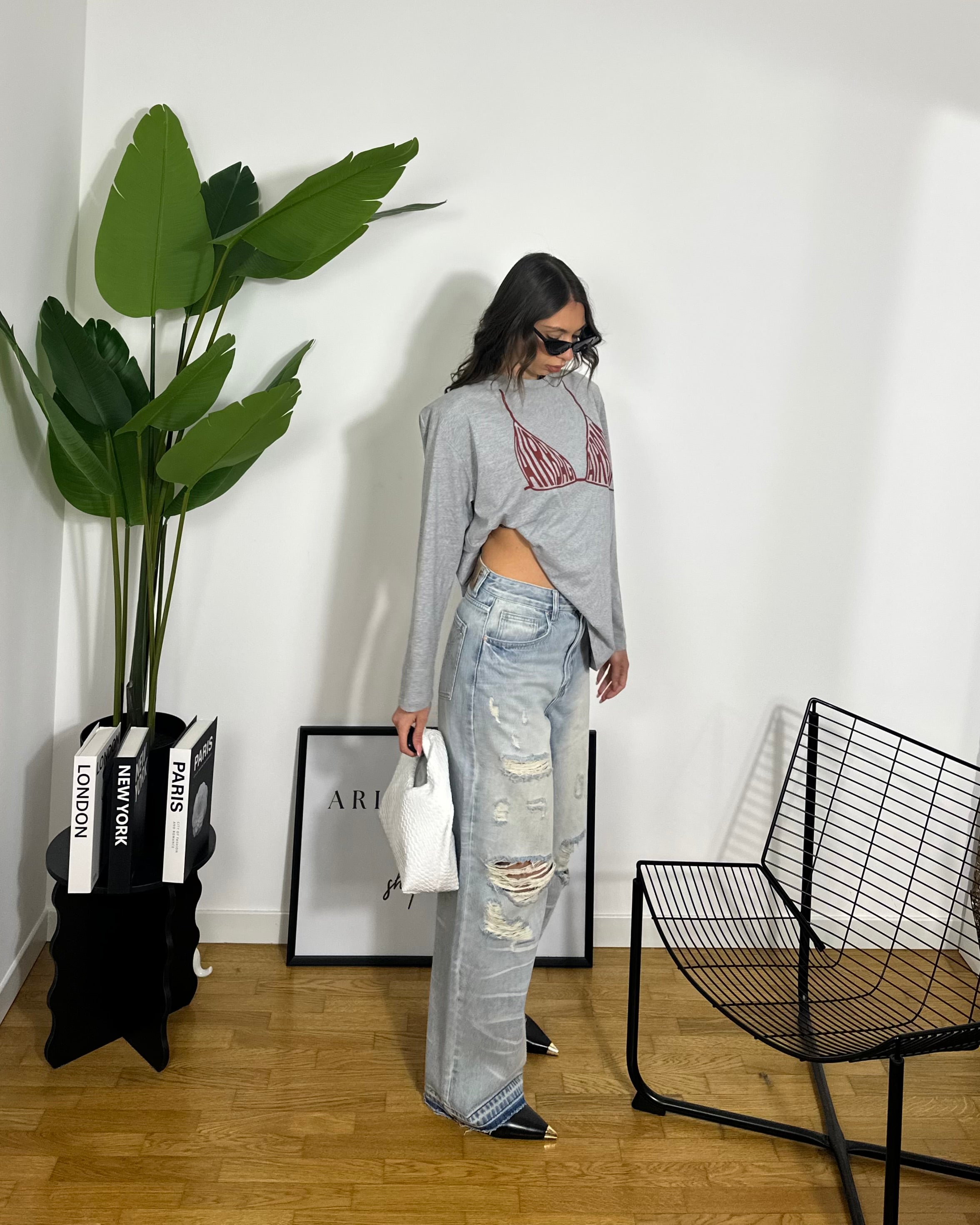 T-shirt Airbag By Just West Grey