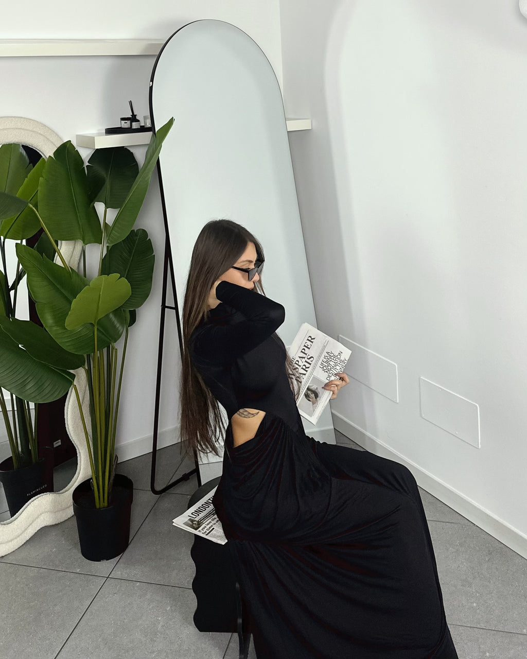 Maxi Dress Total Black