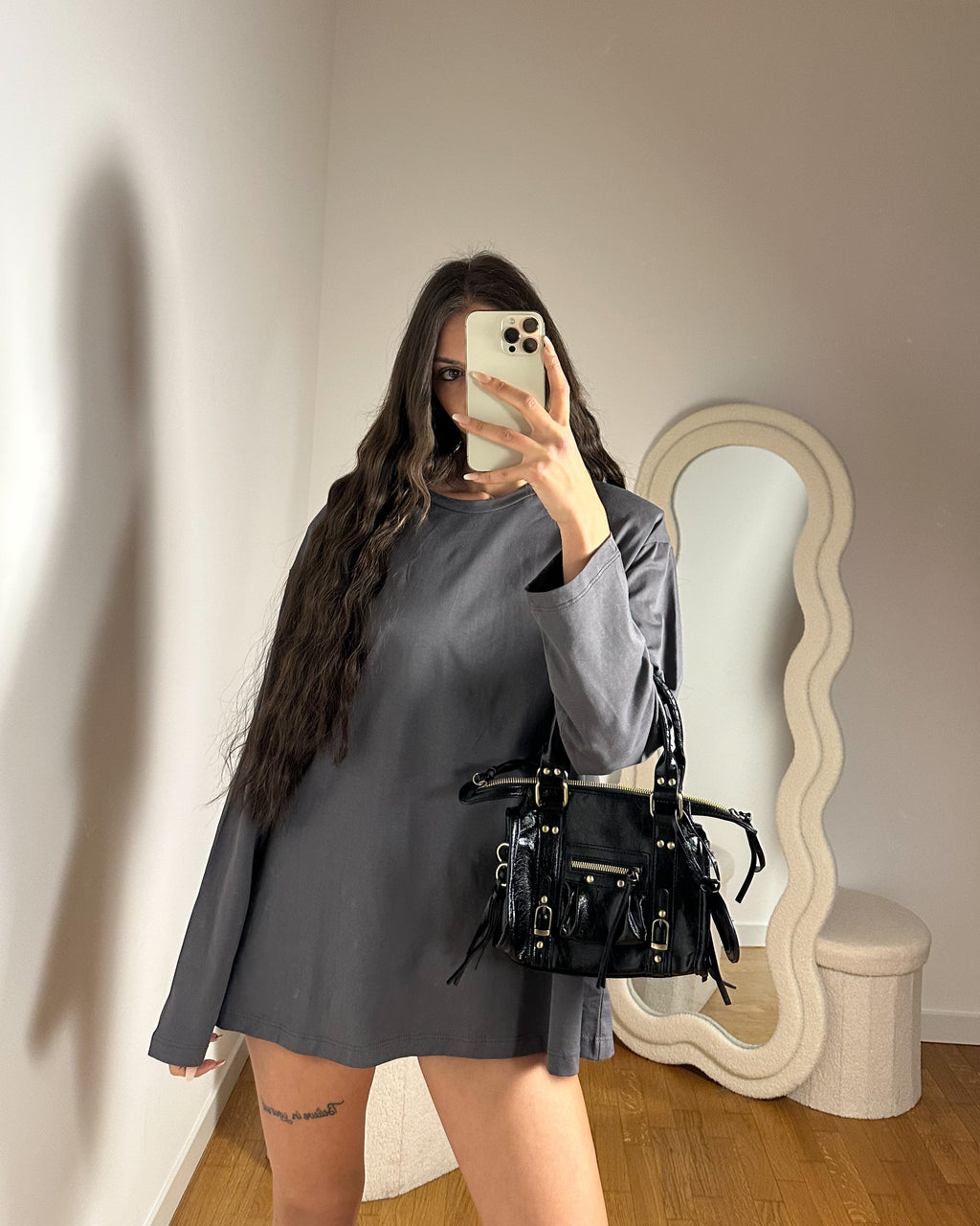 Maxi T-Shirt Just West Black/Grey