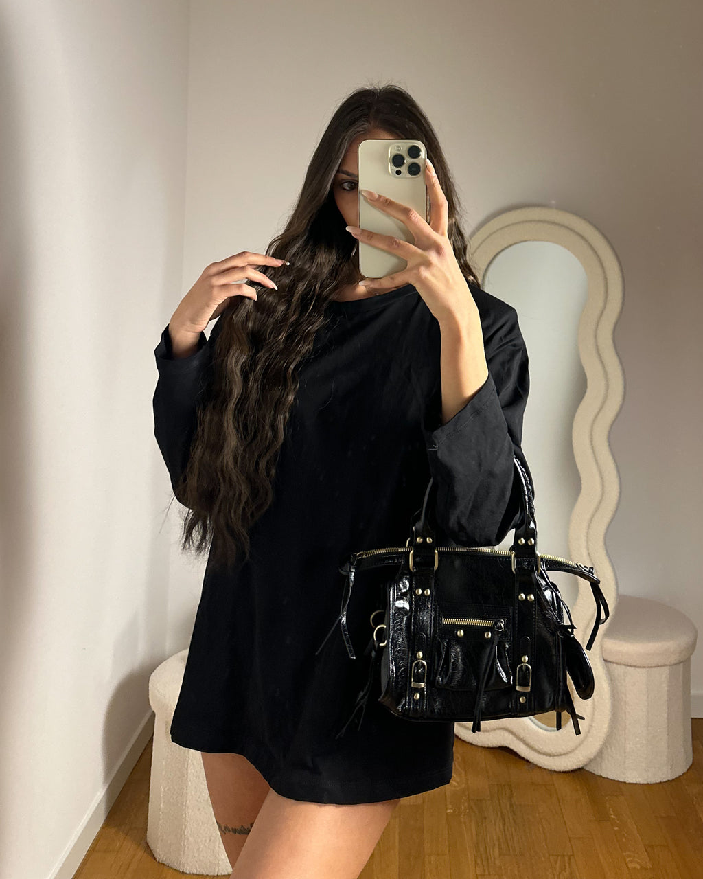Maxi T-Shirt Just West Black/Grey