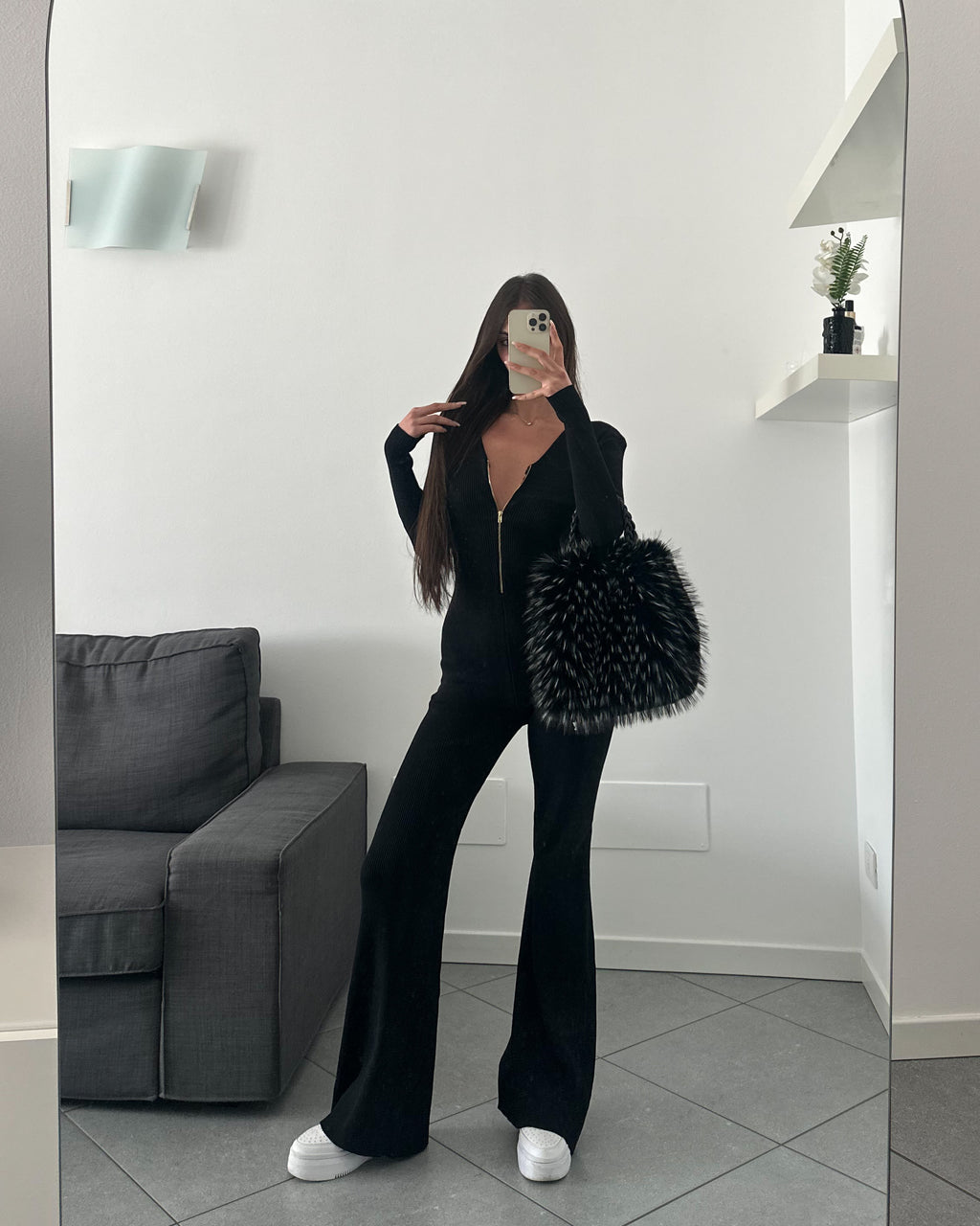 Jumpsuit Eva Black/ Green/Beige