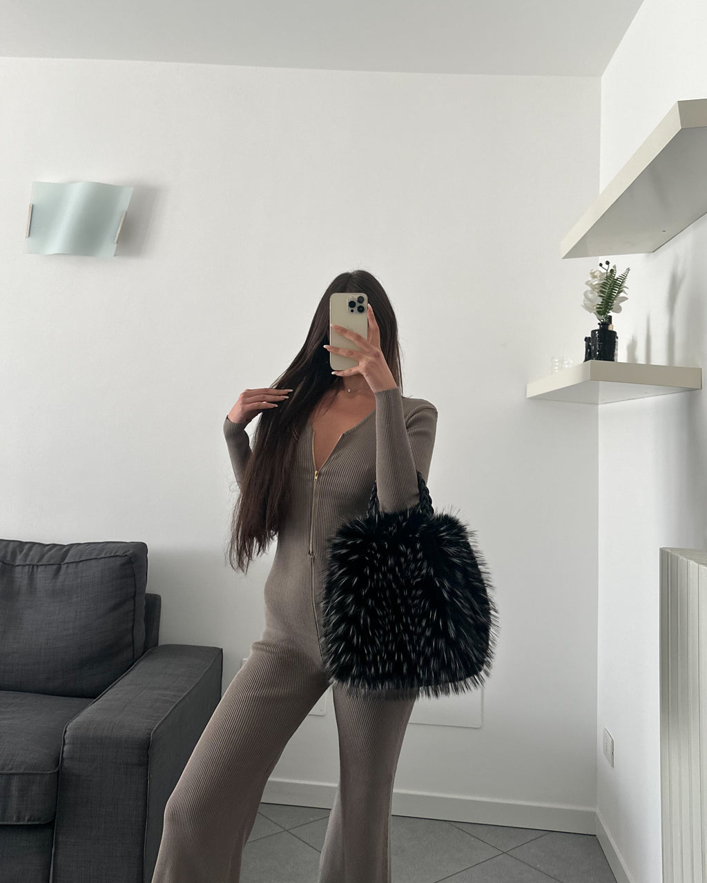 Jumpsuit Eva Black/ Green/Beige