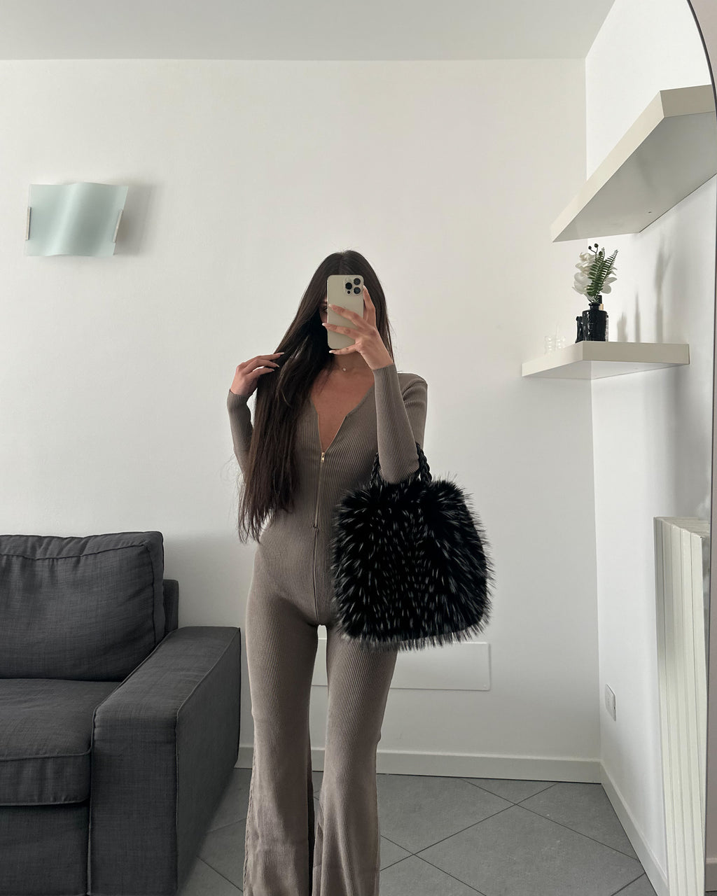 Jumpsuit Eva Black/ Green/Beige